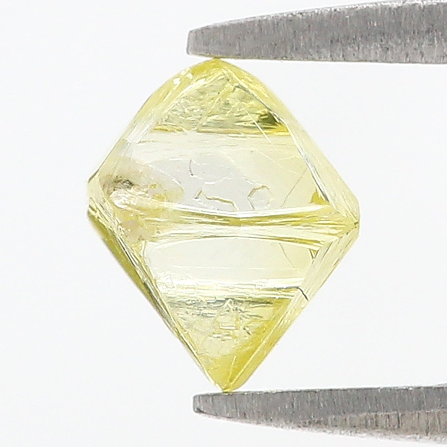 1.30 CT Natural Loose Rough Shape Diamond Yellow Color Rough Cut Diamond 6.95 MM Natural Yellow Diamond Rough Irregular Cut Diamond L3563