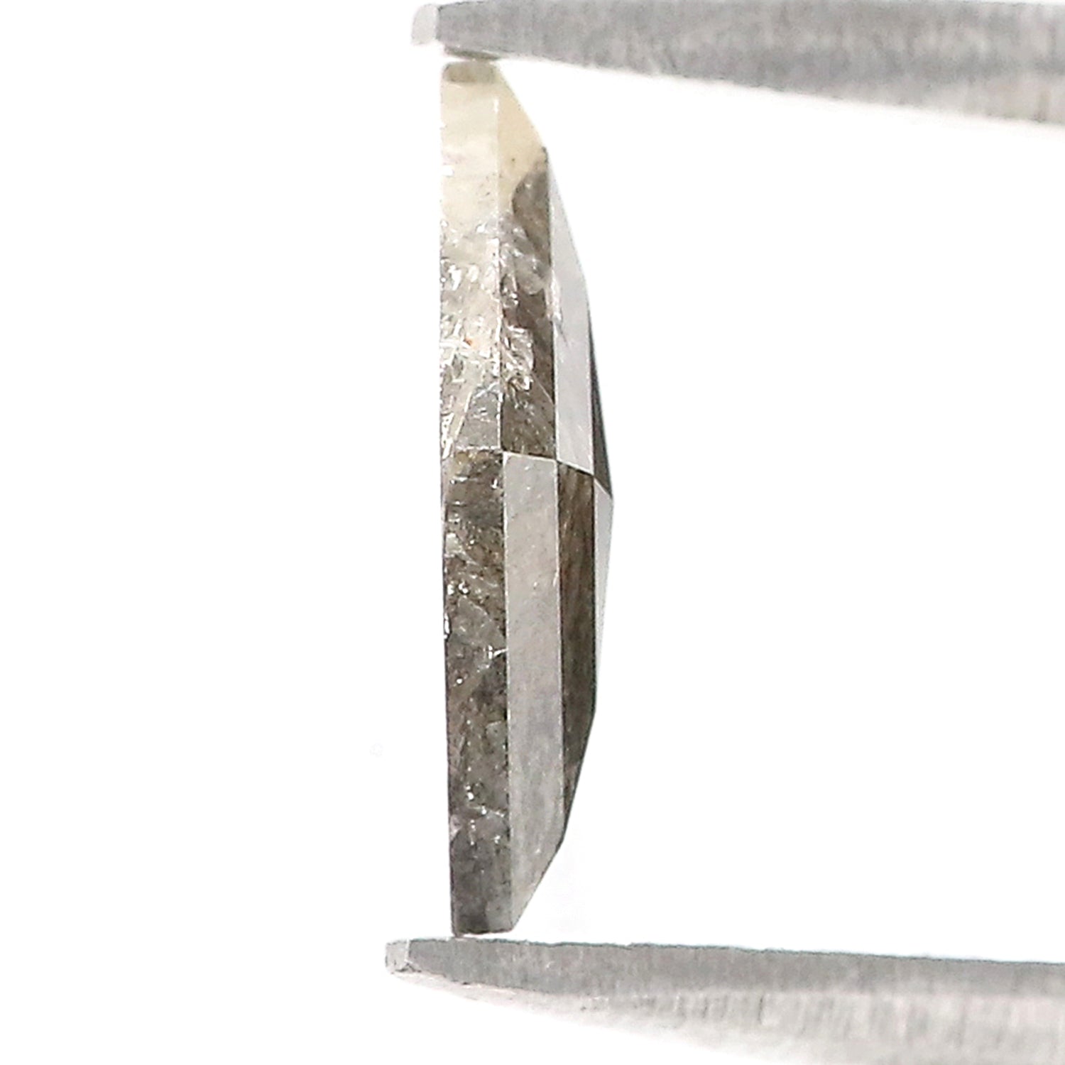 0.95 CT Natural Loose Kite Shape Diamond Salt And Pepper Kite Cut Diamond 9.80 MM Natural Loose Black Grey Color Kite Rose Cut Diamond L3437