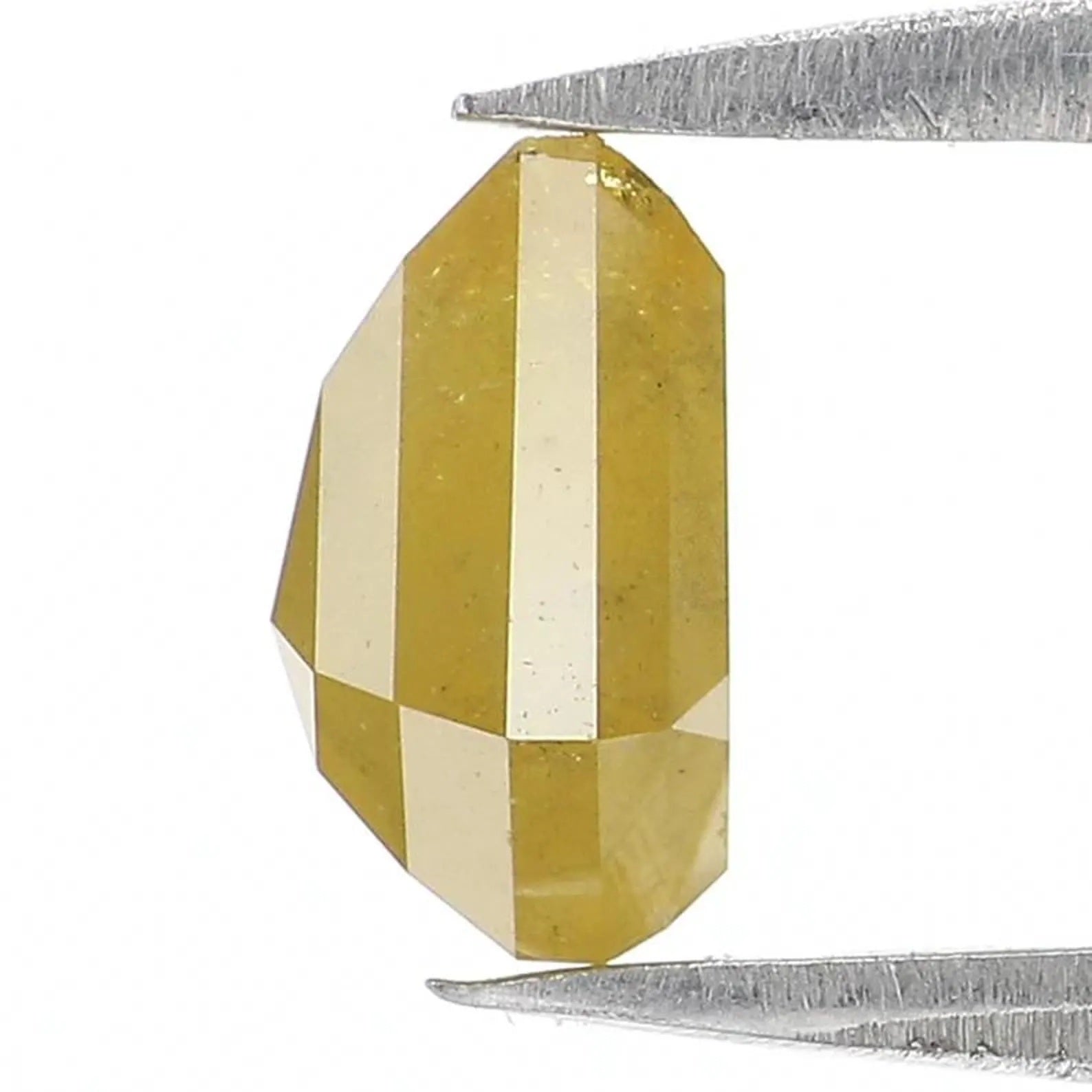 1.11 CT Natural Loose Shield Shape Diamond Yellow Color Shield Diamond 6.70 MM Natural Yellow Color Diamond Shield Rose Cut Diamond NQ738