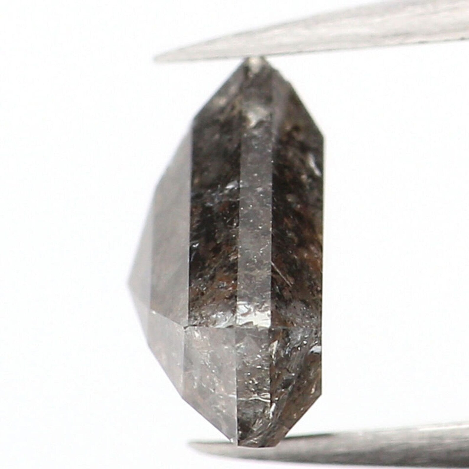 0.82 CT Natural Loose Shield Shape Diamond Salt And Pepper Shield Cut Diamond 5.50 MM Natural Diamond Shield Rose Cut Diamond QN1259