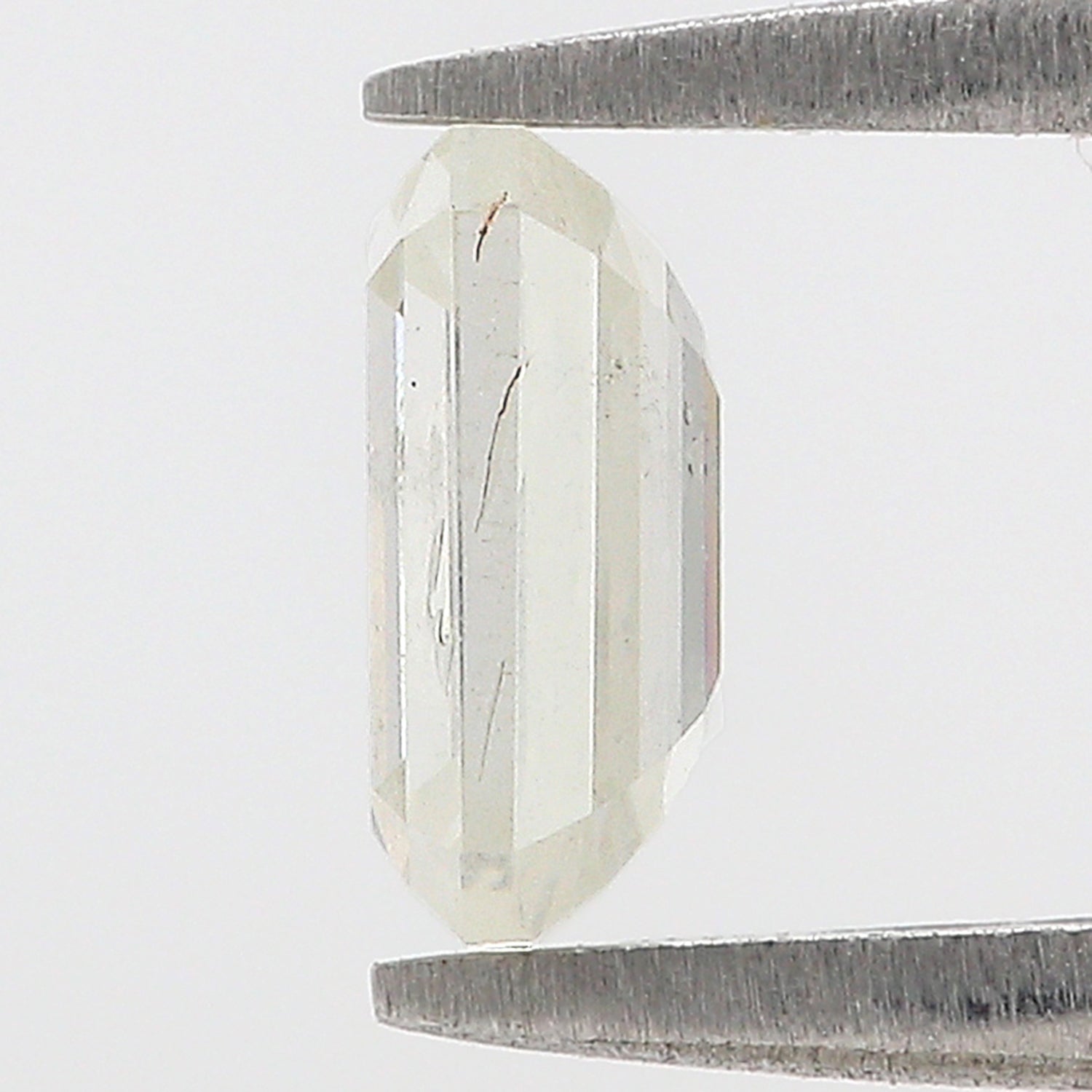 1.18 CT Natural Loose Emerald Shape Diamond White - J Color Emerald Cut Diamond 7.20 MM Natural Loose White Emerald Rose Cut Diamond L3535