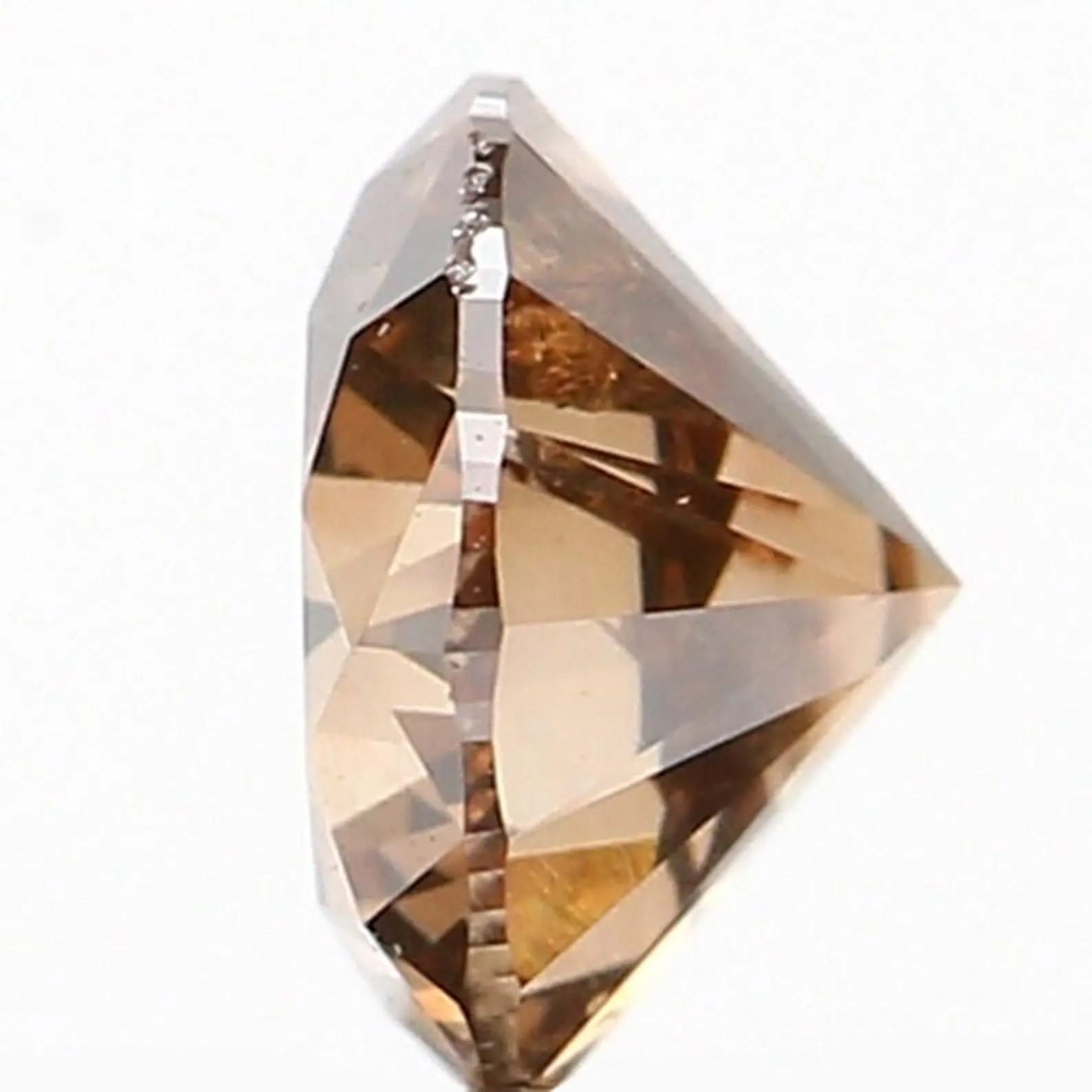 0.36 CT Natural Loose Round Shape Diamond Brown Color Round Cut Diamond 4.55 MM Natural Loose Brown Color Round Brilliant Cut Diamond NQ1080