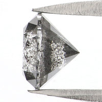 1.20 Ct Natural Loose Round Shape Diamond Salt And Pepper Round Cut Diamond 6.40 MM Natural Loose Diamond Round Rose Cut Diamond LQ3015