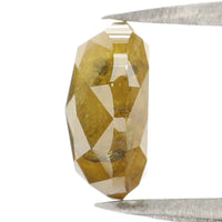 Natural Loose Oval Diamond, Yellow Color Oval Diamond, Natural Loose Diamond, Oval Rose Cut Diamond, 1.80 CT Oval Shape Diamond L2837