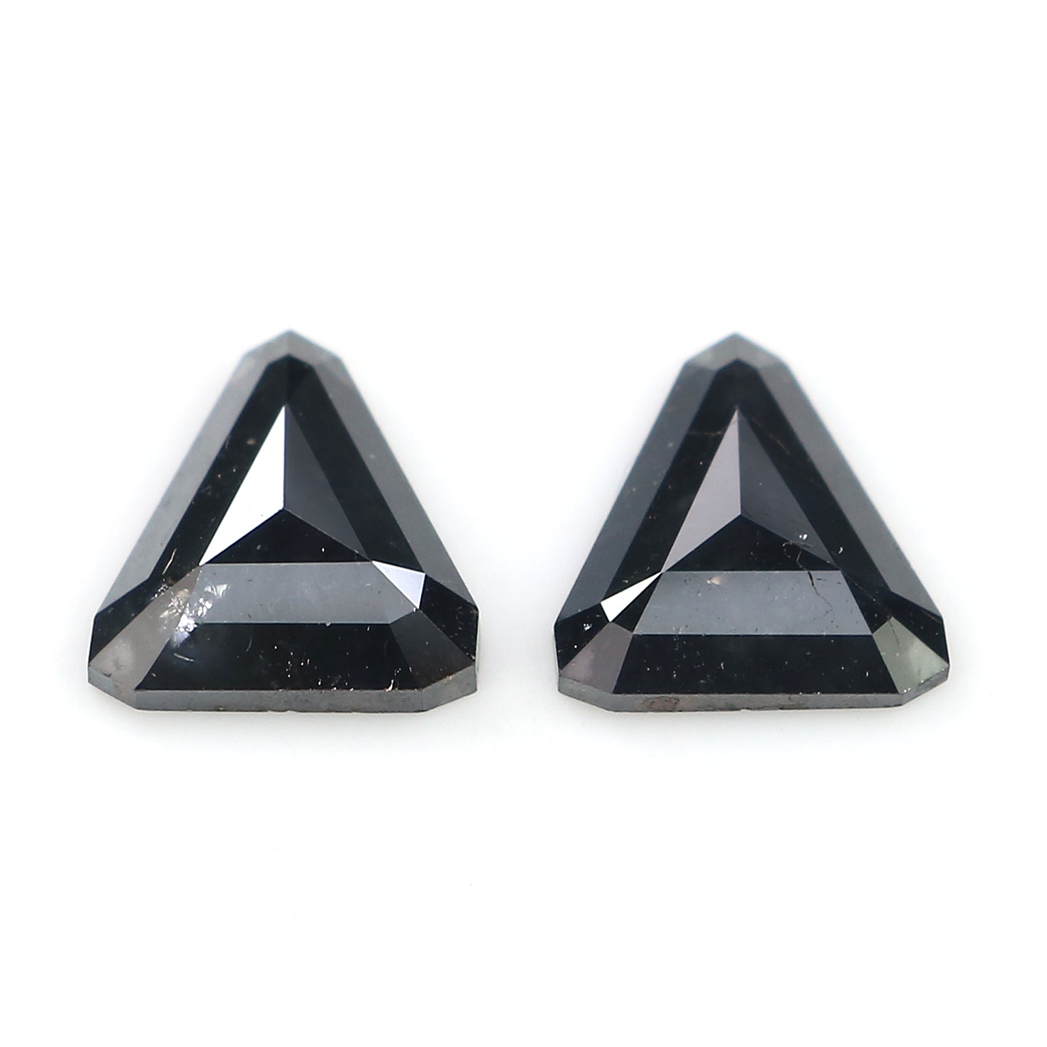 2.27 Ct Natural Loose Triangle Shape Pair Diamond Black Color Diamond 9.25 MM Natural Triangle Diamond Triangle Cut Pair Diamond LQ3039