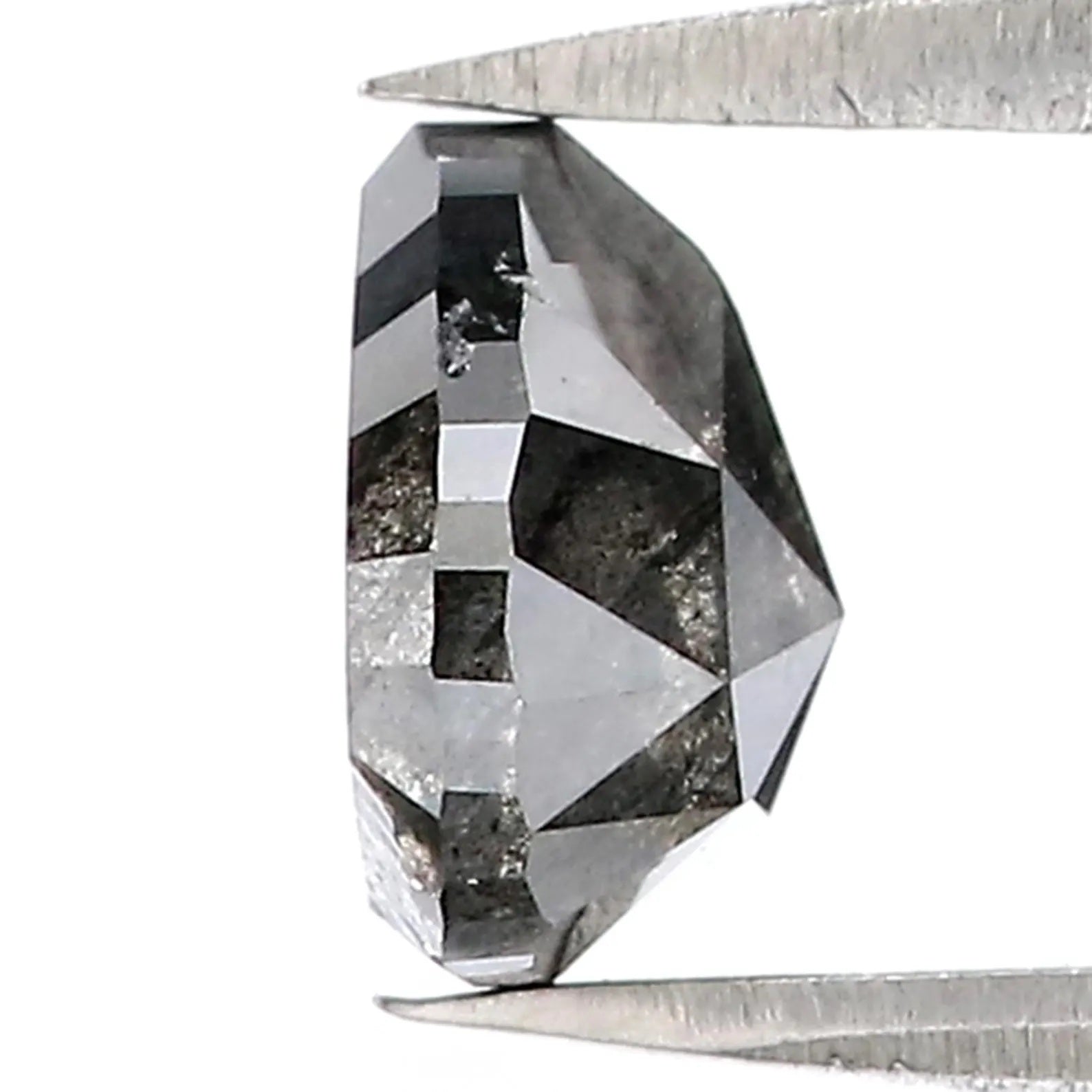 1.56 CT Natural Loose Pear Shape Diamond Salt And Pepper Pear Cut Diamond 7.40 MM Natural Loose Diamond Pear Shape Rose Cut Diamond QN9477