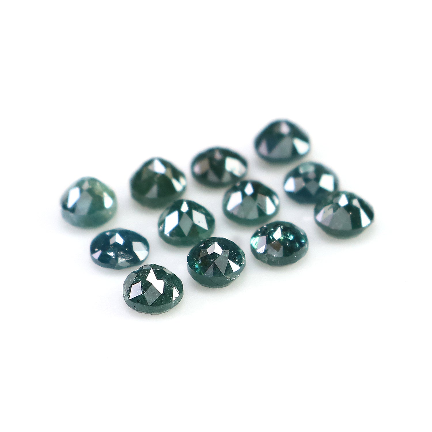2.62 CT Natural Loose Round Rose Cut Diamond Blue Color Round Shape Diamond 3.30 MM Natural Loose Blue Color Round Rose Cut Diamond LQ5057