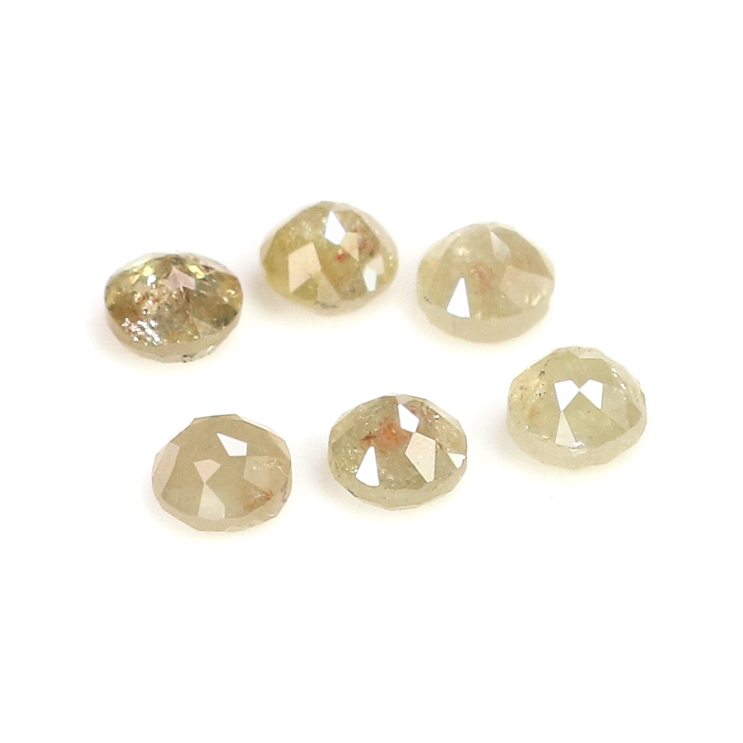 1.07 CT Natural Loose Round Shape Diamond Brown Color Round Cut Diamond 3.10 MM Natural Diamond Grey Color Round Rose Cut Diamond N7667