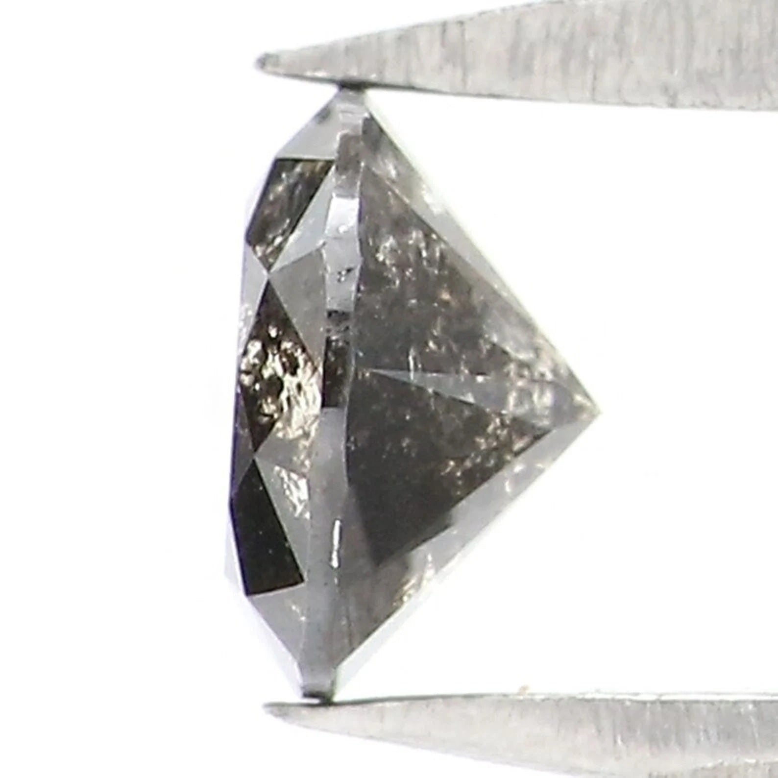 0.43 CT Natural Loose Round Shape Diamond Salt And Pepper Round Cut Diamond 4.80 MM Natural Black Color Round Brilliant Cut Diamond NQ8457