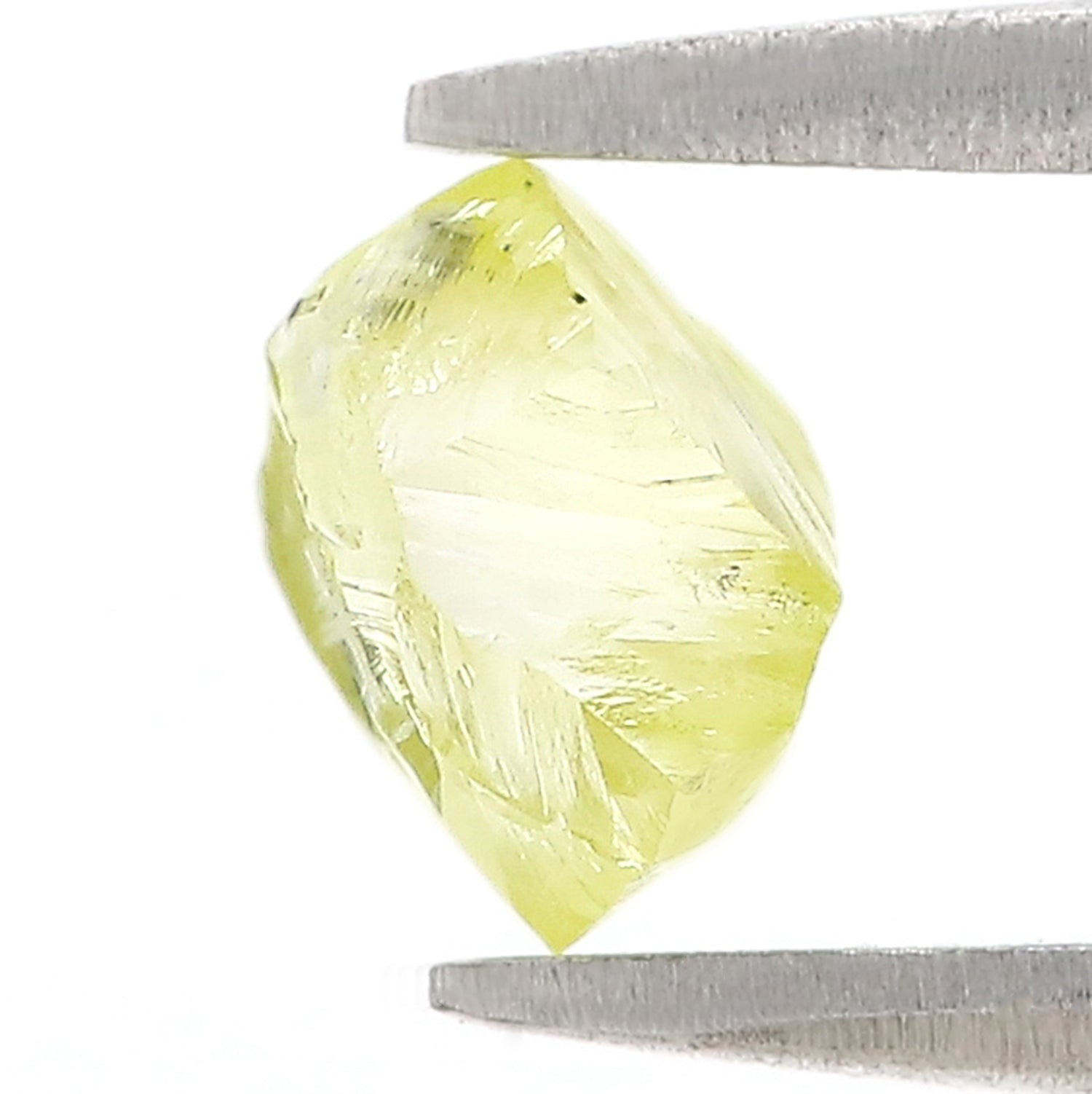 1.24 CT Natural Loose Rough Shape Diamond Yellow Color Rough Cut Diamond 6.55 MM Natural Yellow Diamond Rough Irregular Cut Diamond L3567
