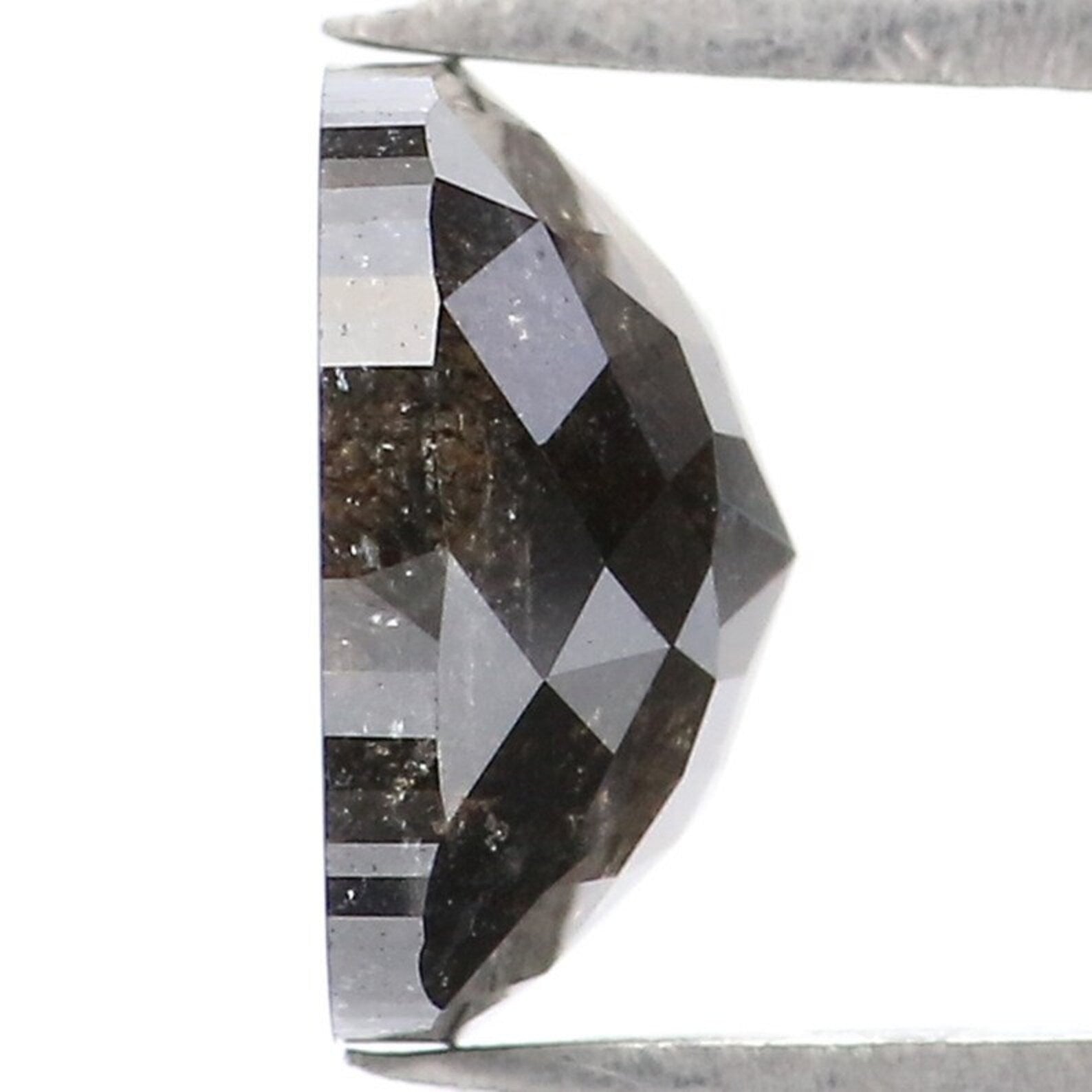 1.63 CT Natural Loose Cushion Shape Diamond Black Color Cushion Shape Diamond 7.35 MM Natural Loose Diamond Black Cushion Diamond NQ9429