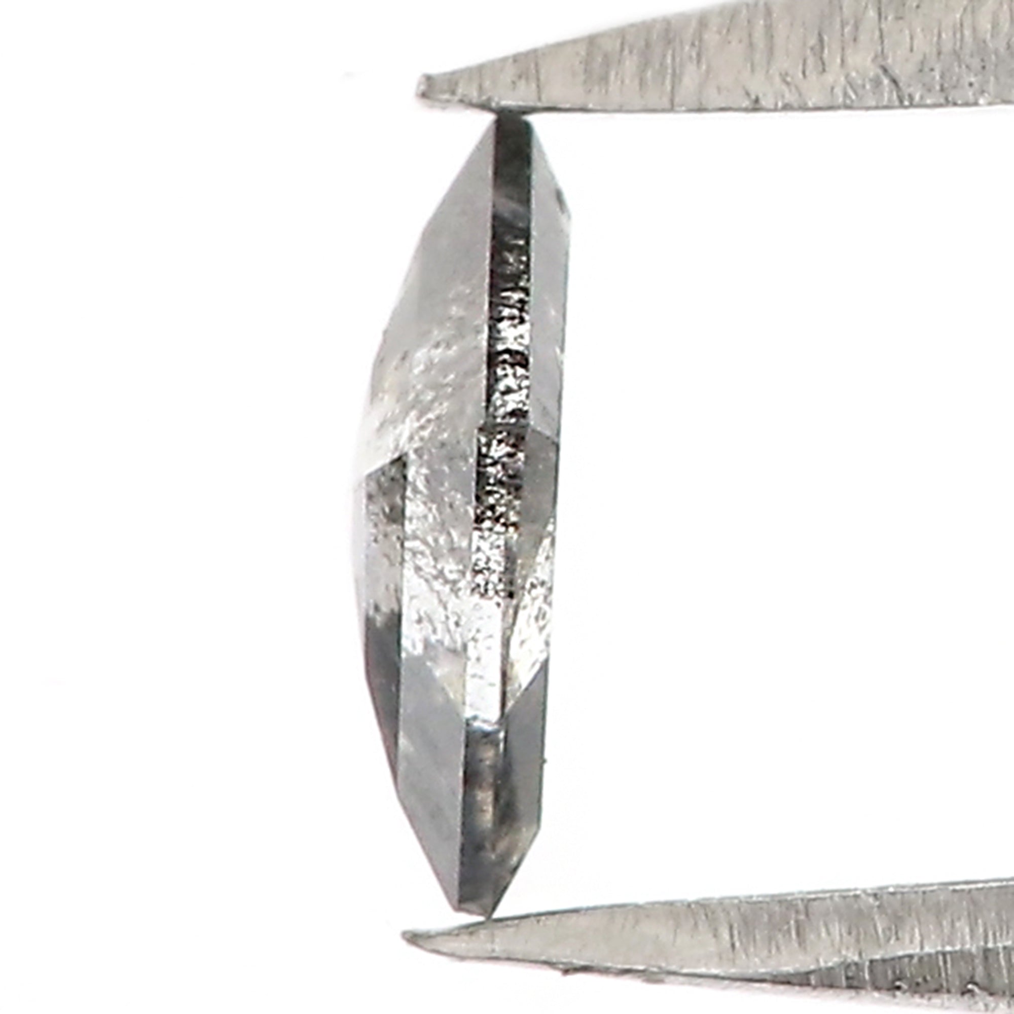 0.29 Ct Natural Loose Kite Shape Diamond Salt And Pepper Kite Diamond 6.00 MM Natural Diamond Black Grey Color Kite Rose Cut Diamond QLB3123