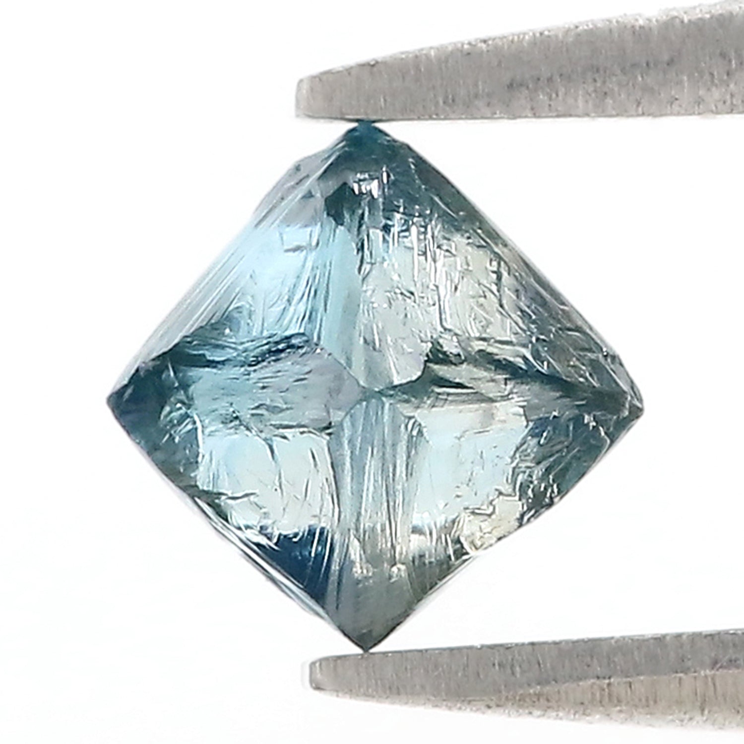 1.31 CT Natural Loose Rough Shape Diamond Blue Color Rough Cut Diamond 6.70 MM Natural Loose Blue Diamond Rough Irregular Cut Diamond L3557