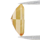 Natural Loose Kite Diamond, Yellow Color Kite Diamond, Natural Loose Diamond, Kite Rose Cut Diamond, Kite Cut, 0.68 CT Kite Shape KR1888