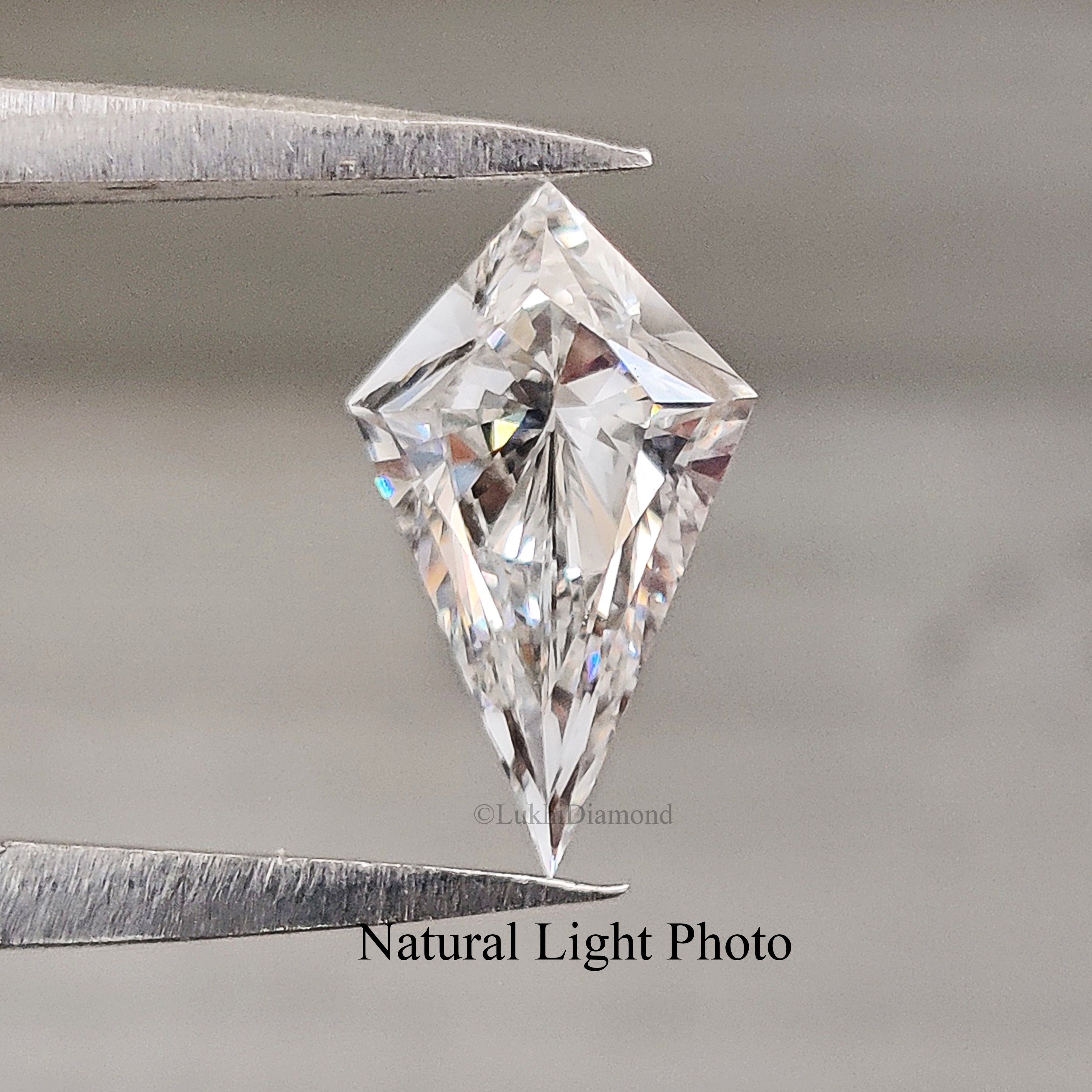 0.65 CT Kite Brilliant Cut Lab Grown Diamond Lab Created Kite Loose Diamond Kite CVD Diamond Lab Made Kite Cut for Engagement Ring Q166