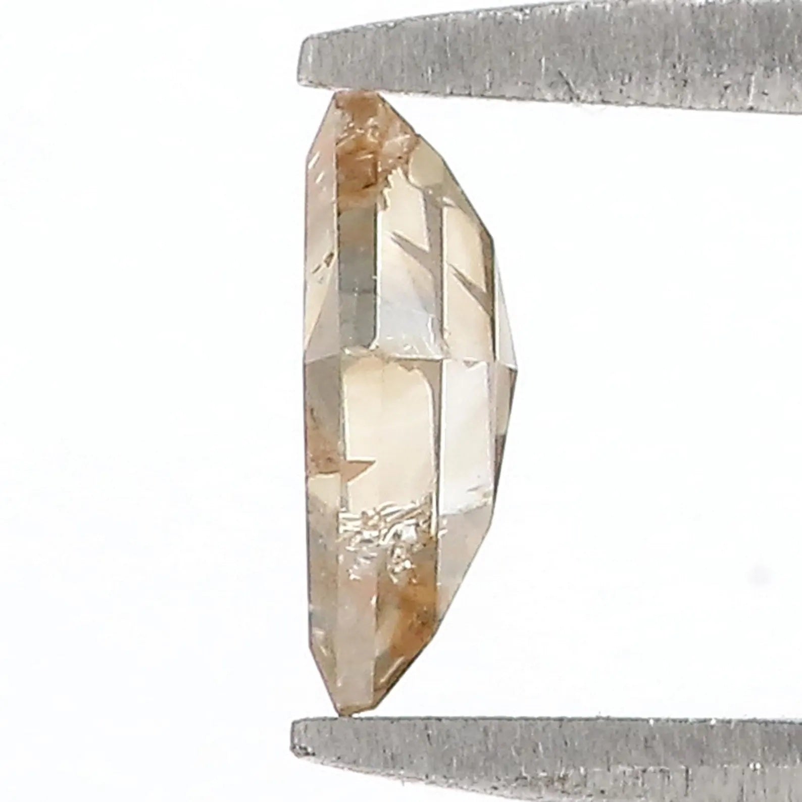 0.59 CT Natural Loose Kite Shape Diamond Light Brown Color Kite Cut Diamond 6.80 MM Natural Diamond Brown Color Kite Rose Cut Diamond QN117