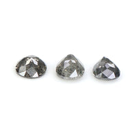 Natural Loose Pear Diamond, Salt And Pepper Diamond, Natural Loose Diamond, Pear Rose Cut Diamond, Pear Diamond 0.60 CT Pear Shape L2882
