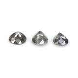 Natural Loose Pear Diamond, Salt And Pepper Diamond, Natural Loose Diamond, Pear Rose Cut Diamond, Pear Diamond 0.60 CT Pear Shape L2882
