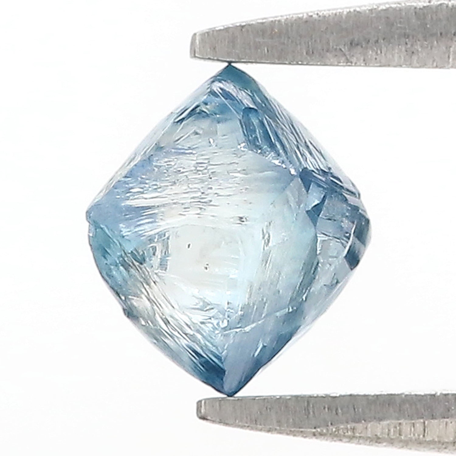 1.08 CT Natural Loose Rough Shape Diamond Blue Color Rough Cut Diamond 6.35 MM Natural Loose Blue Diamond Rough Irregular Cut Diamond L3555