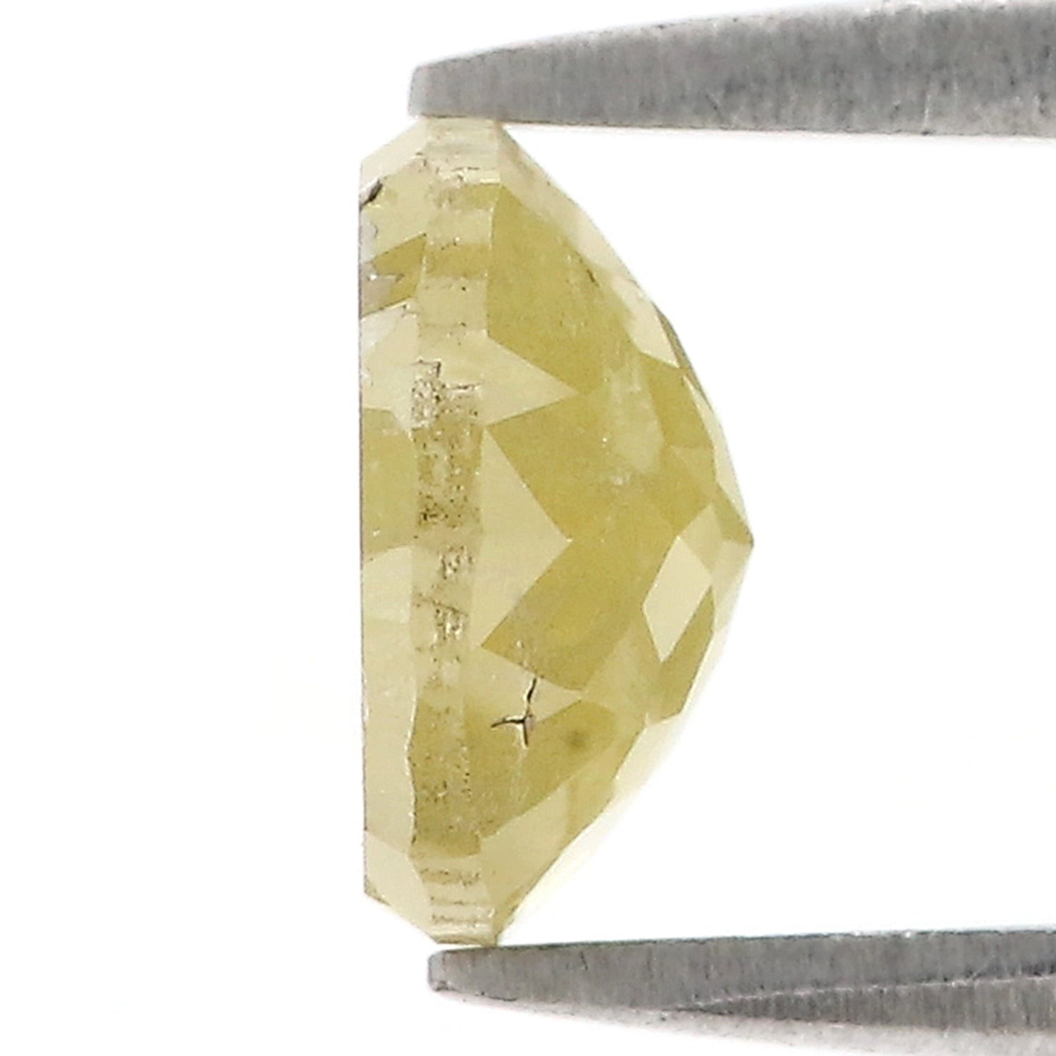 2.01 CT Natural Loose Round Rose Cut Diamond Yellow Color Round Shape Diamond 7.90 MM Natural Yellow Diamond Round Rose Cut Diamond LQ1562