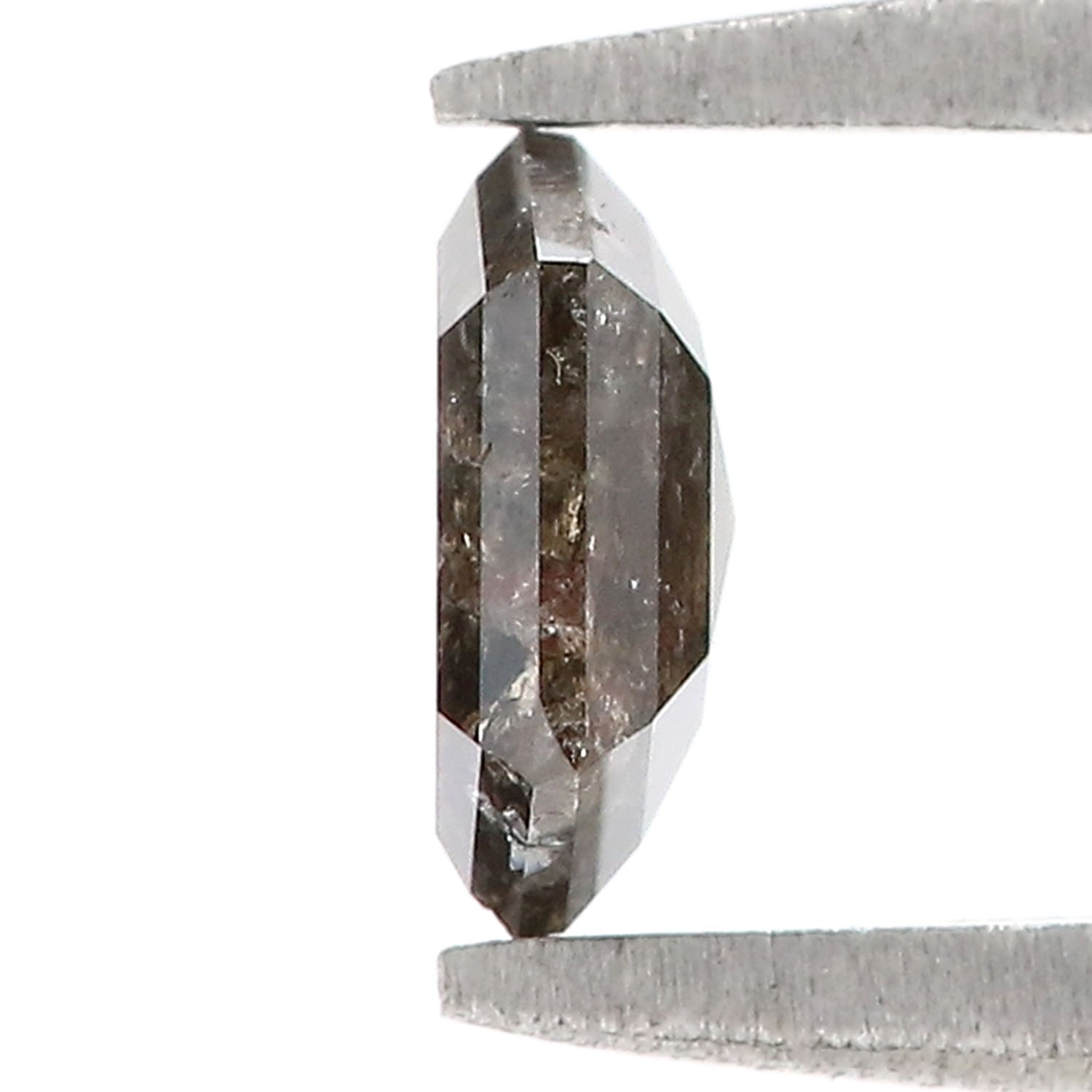 0.65 Ct Natural Loose Hexagon Shape Diamond Black Brown Color Hexagon Diamond 6.30 MM Natural Loose Diamond Hexagon Shape Diamond QK2330