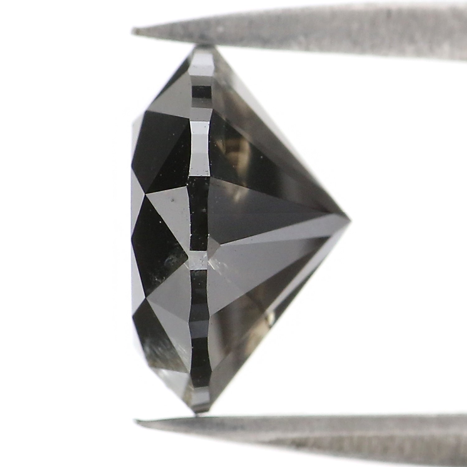 2.93 CT Natural Loose Round Shape Diamond Black Grey Color Round Shape Diamond 9.00 MM Salt And Pepper Round Brilliant Cut Diamond QL389