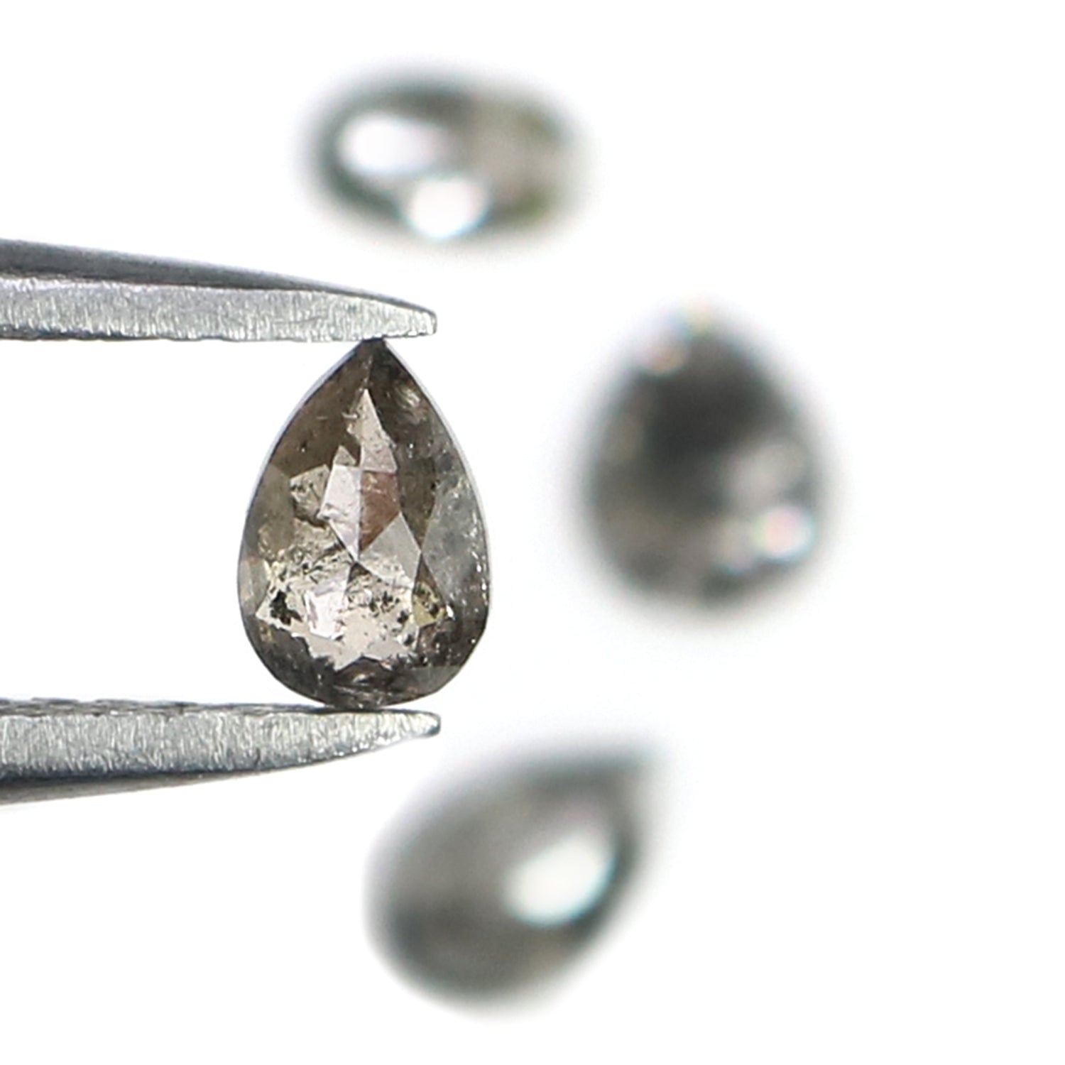 0.69 CT Natural Loose Mix Shape Diamond Salt And Pepper Mix Shape Diamond 3.90 MM Natural Black Grey Color Mix Shape Rose Cut Diamond L1973