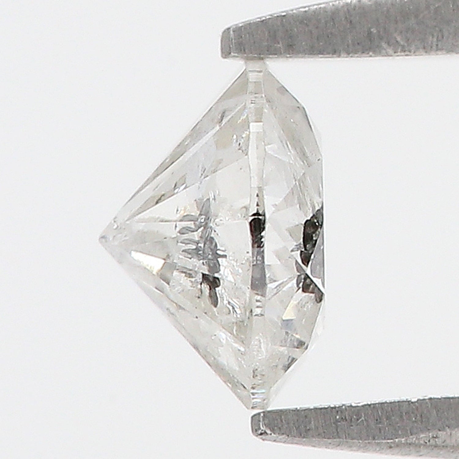 0.80 CT Natural Loose Round Shape Diamond Salt And Pepper Round Diamond 5.80 MM Natural Black Grey Color Round Brilliant Cut Diamond LQ5568