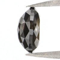 Natural Loose Oval Diamond, Black Color Oval Diamond, Natural Loose Diamond, Oval Rose Cut Diamond, 0.84 CT Oval Shape Diamond KDL8355