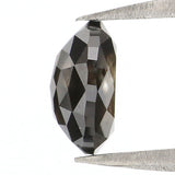 Natural Loose Oval Diamond, Black Color Oval Diamond, Natural Loose Diamond, Oval Rose Cut Diamond, 0.84 CT Oval Shape Diamond KDL8355