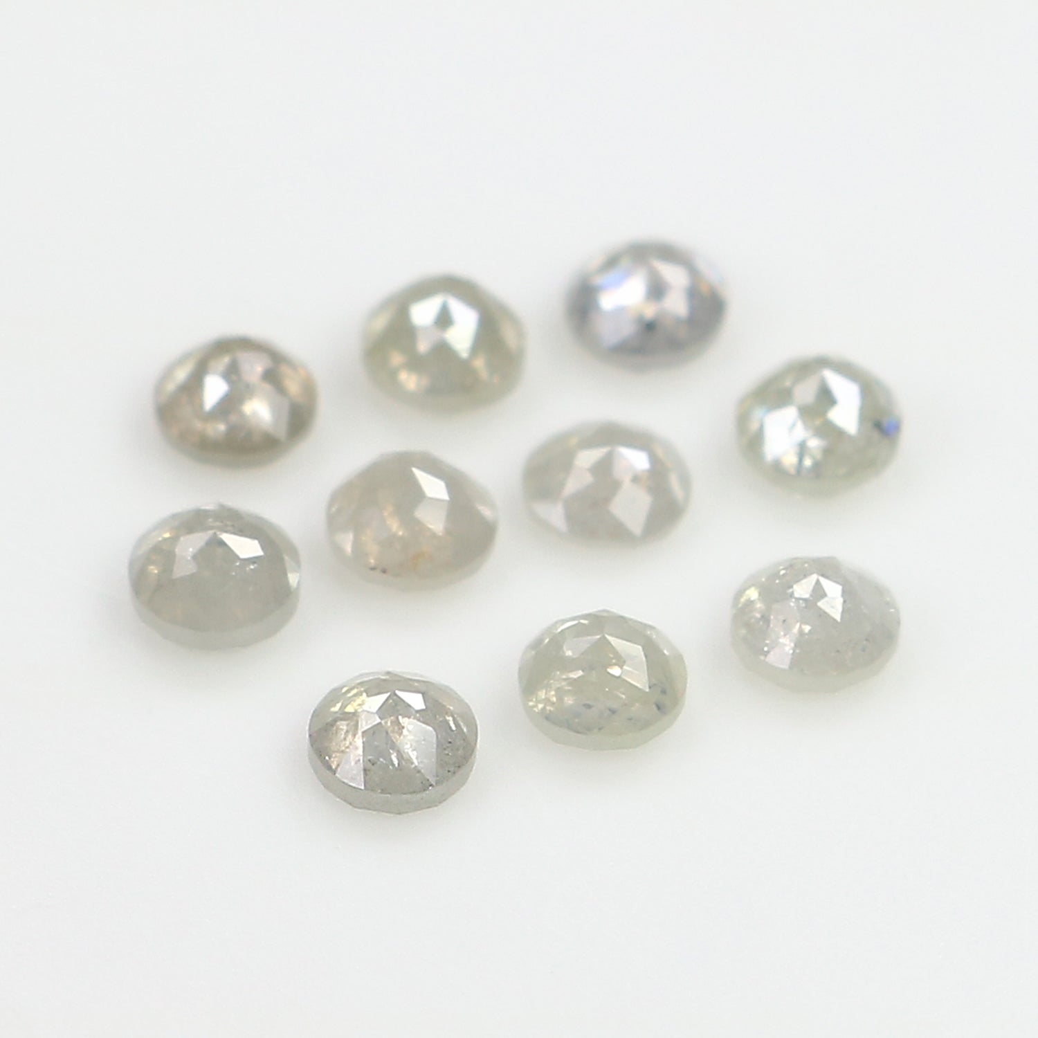 1.02 CT Natural Loose Round Rose Cut Diamond Grey Color Round Shape Diamond 2.55 MM Natural Loose Grey Color Round Rose Cut Diamond LQ3185