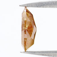Natural Loose Oval Diamond, Brown Yellow Color Diamond Natural Loose Diamond Oval Rose Cut Diamond Oval Cut, 1.09 CT Oval Shape Diamond L9919