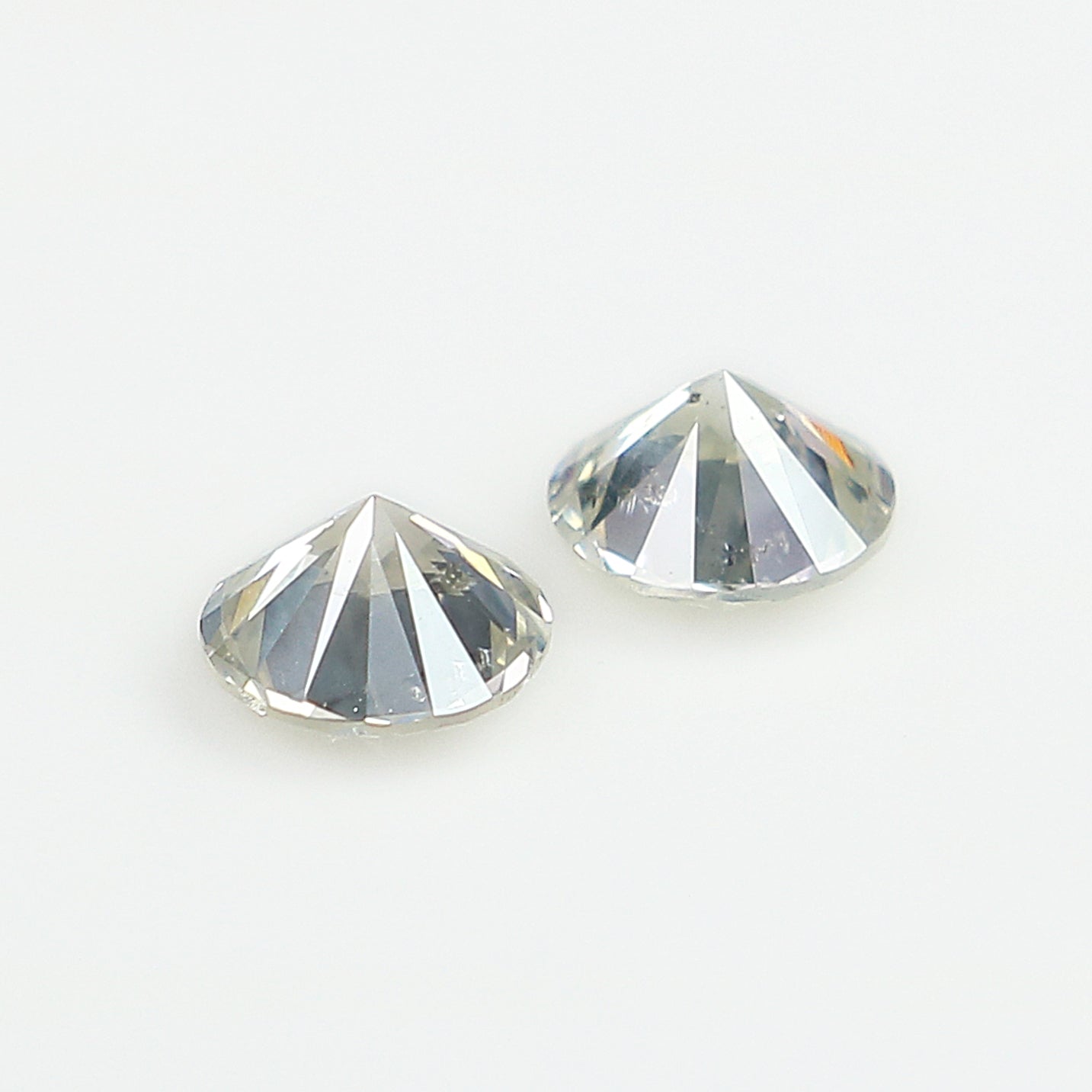0.36 Ct Natural Loose Round Cut Pair Diamond White - J Color Round Shape Diamond 3.60 MM Natural Diamond Round Brilliant Cut Diamond LQ2007