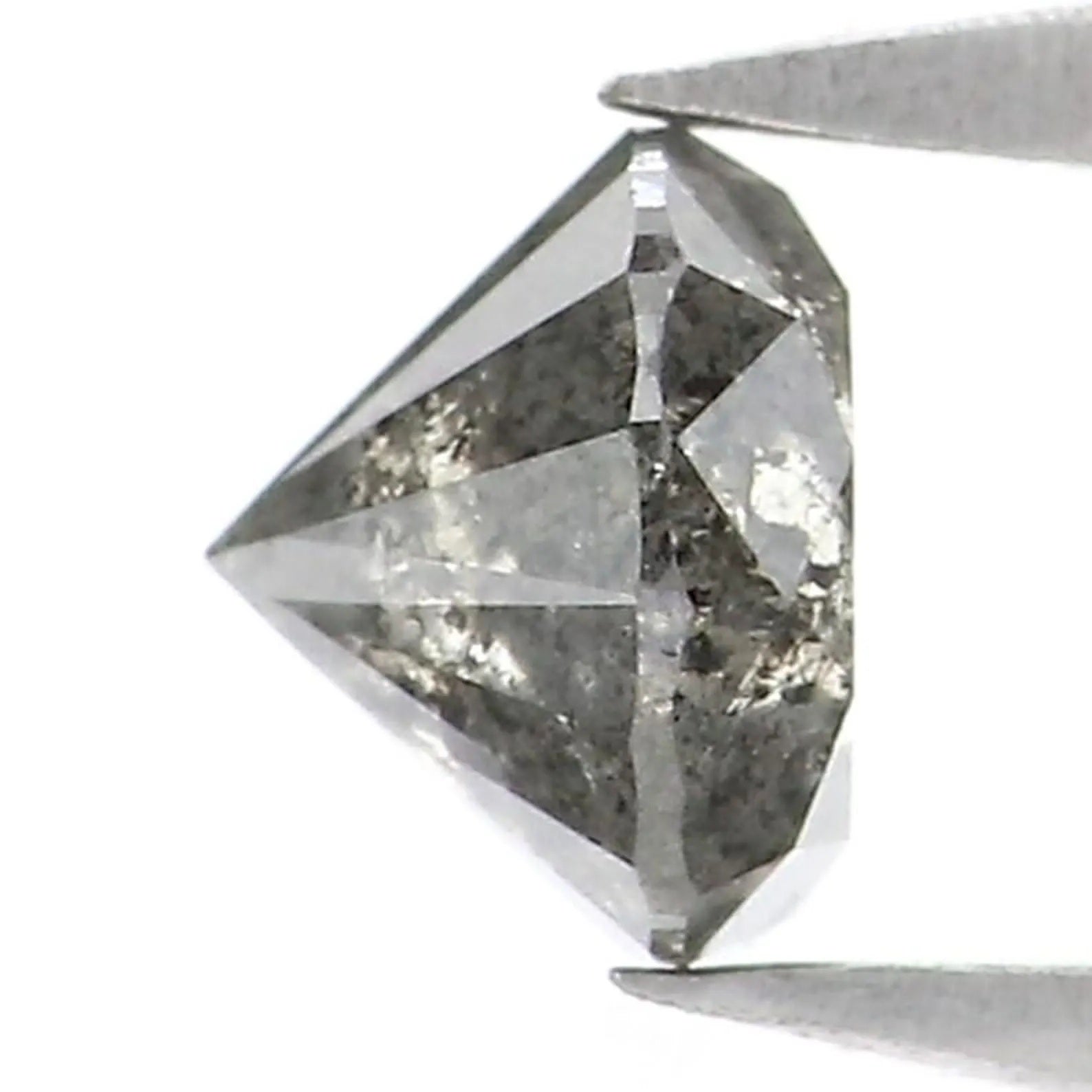 0.56 CT Natural Loose Round Shape Diamond Salt And Pepper Round Diamond 4.80 MM Natural Black Gray Color Round Brilliant Cut Diamond NQ9528