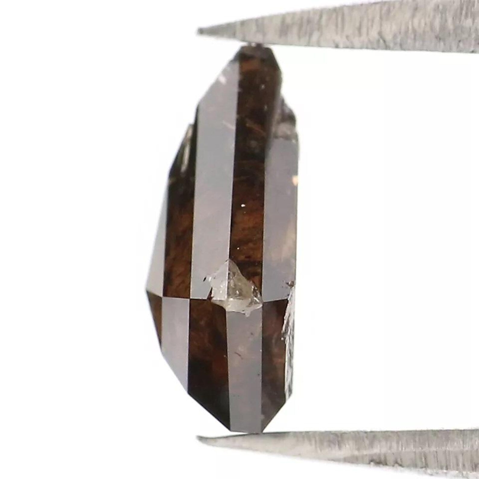 1.39 CT Natural Loose Shield Diamond Brown Color Shield Cut Diamond 8.60 MM Natural Loose Diamond Brown Color Shield Rose Cut Diamond QN8853