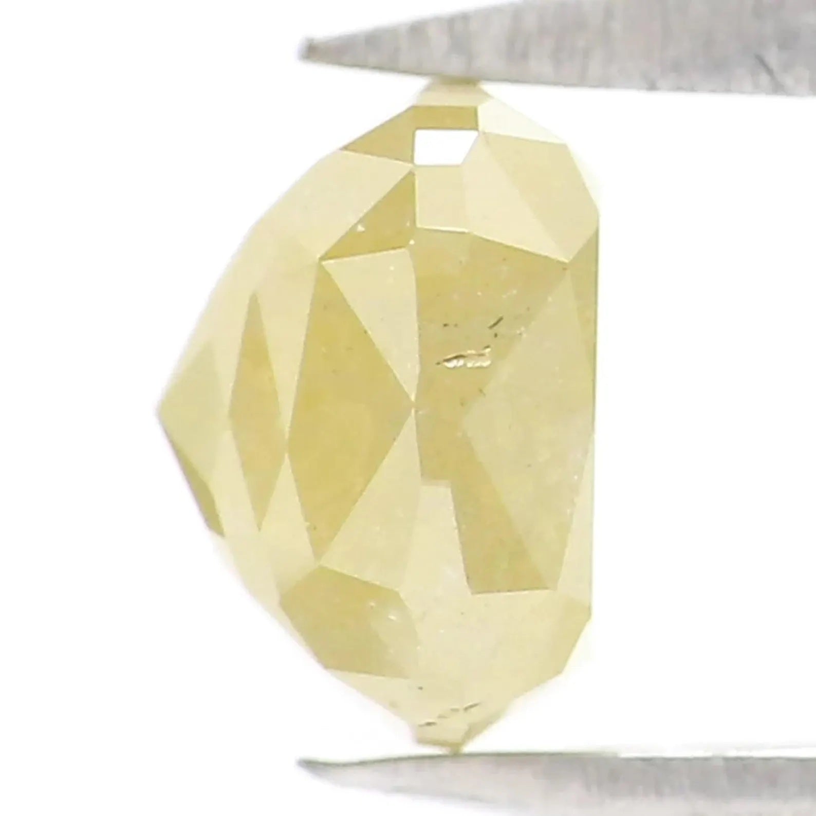 1.27 CT Natural Loose Cushion Shape Diamond Yellow Color Cushion Cut Diamond 6.00 MM Natural Yellow Color Cushion Rose Cut Diamond NQ2362