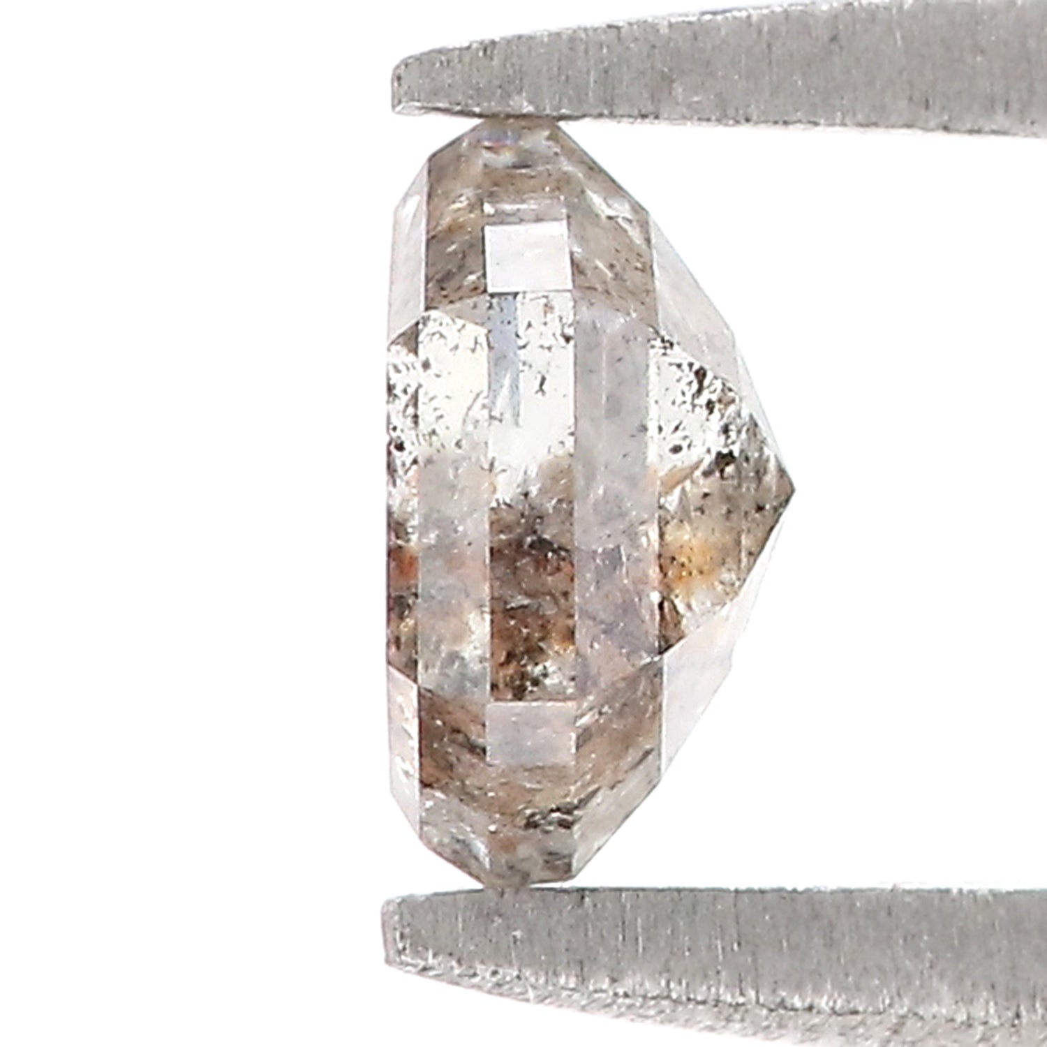 0.63 CT Natural Loose Hexagon Shape Diamond Salt And Pepper Hexagon Diamond 5.70 MM Black Grey Color Hexagon Shape Rose Cut Diamond QL9618
