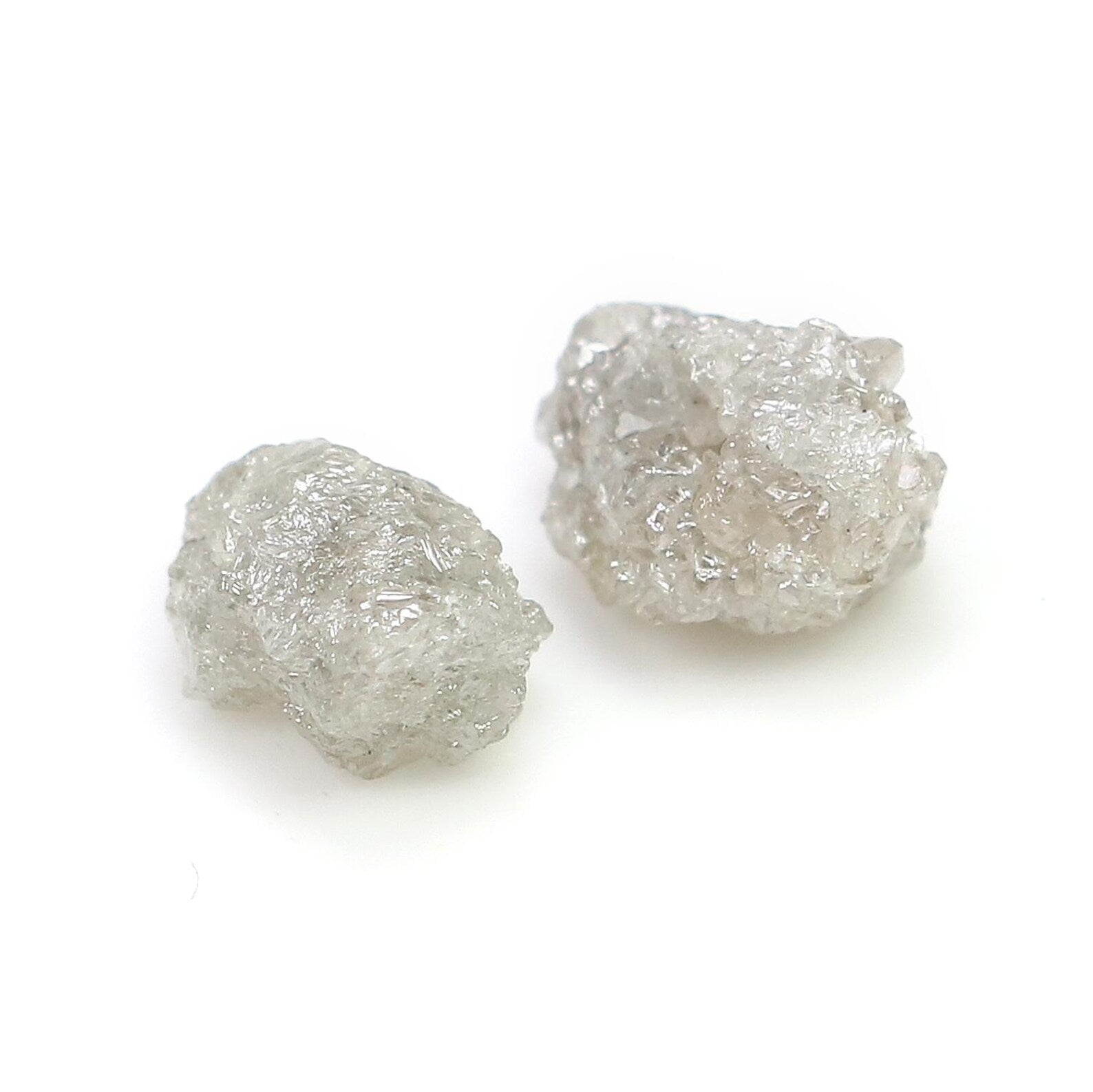 3.23 CT Natural Loose Rough Shape Diamond Grey Color Rough Uncut Diamond 8.25 MM Natural Grey Diamond Rough Irregular Cut Diamond NQ2586