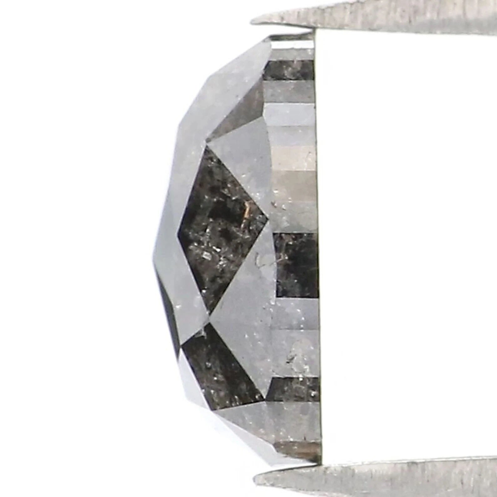 0.98 CT Natural Loose Oval Shape Diamond Salt And Pepper Oval Cut Diamond 6.75 MM Natural Loose Diamond Oval Shape Rose Cut Diamond NQ9490