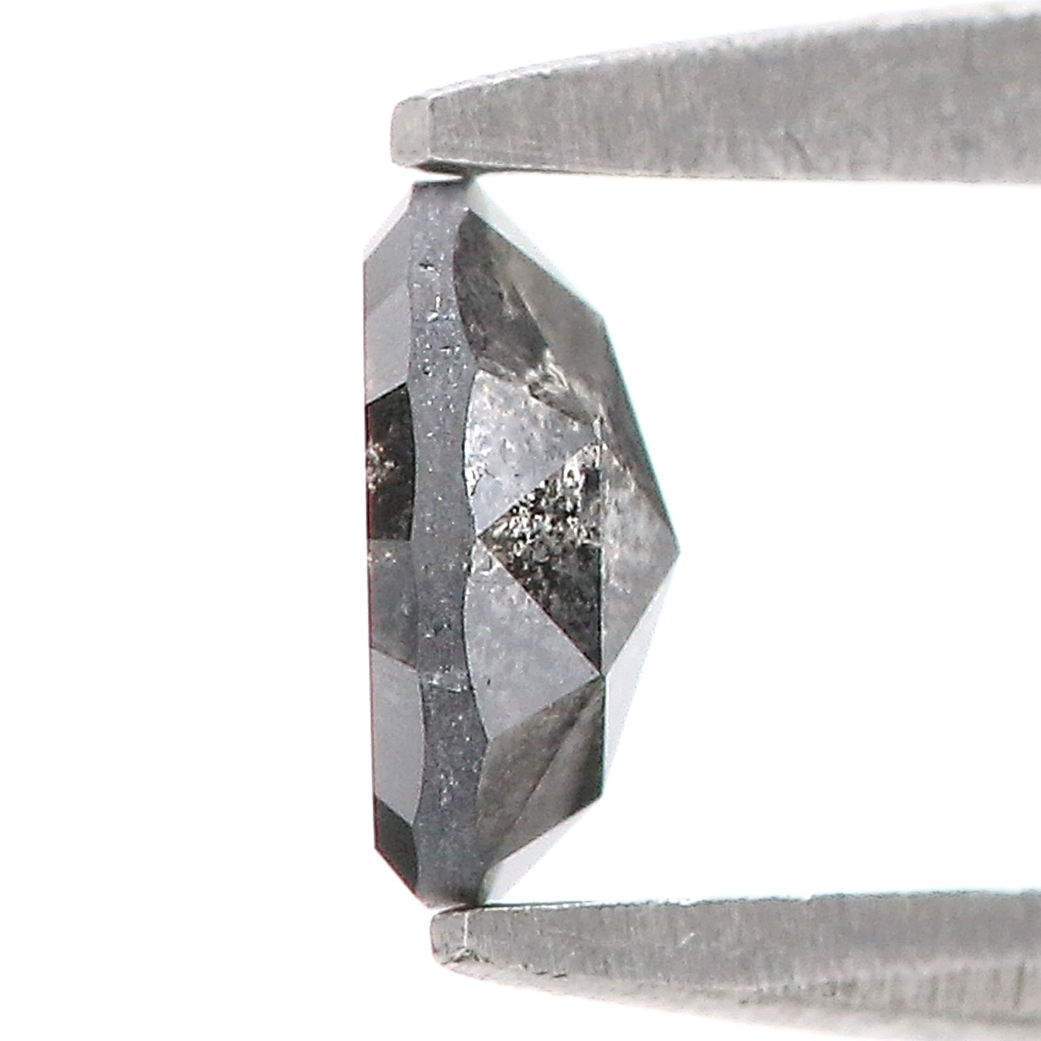 0.51 CT Natural Loose Round Rose Cut Diamond Salt And Pepper Round Diamond 5.20 MM Natural Loose Black Grey Color Rose Cut Diamond LQ5981