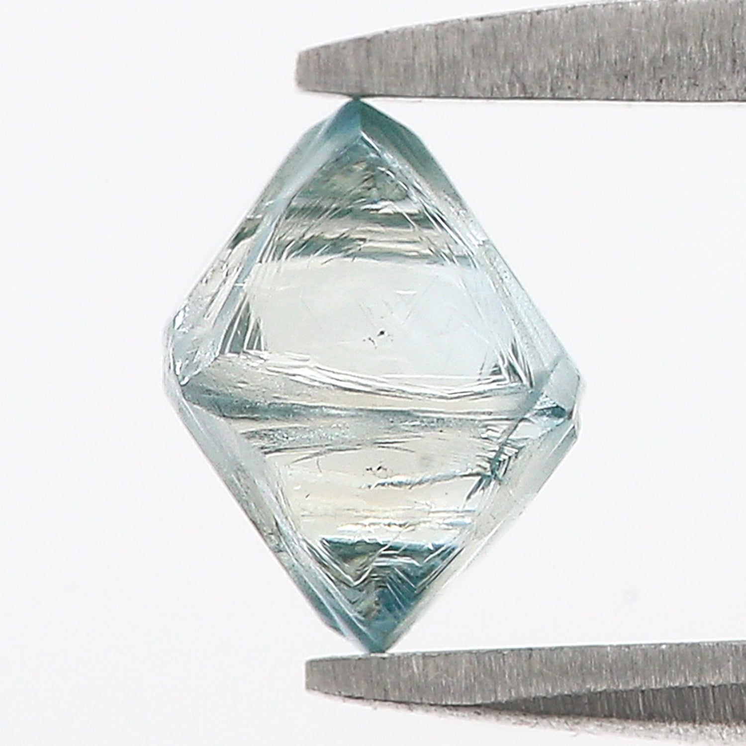 1.36 CT Natural Loose Rough Shape Diamond Blue Color Rough Uncut Diamond 6.80 MM Natural Loose Blue Color Rough Irregular Cut Diamond L3498