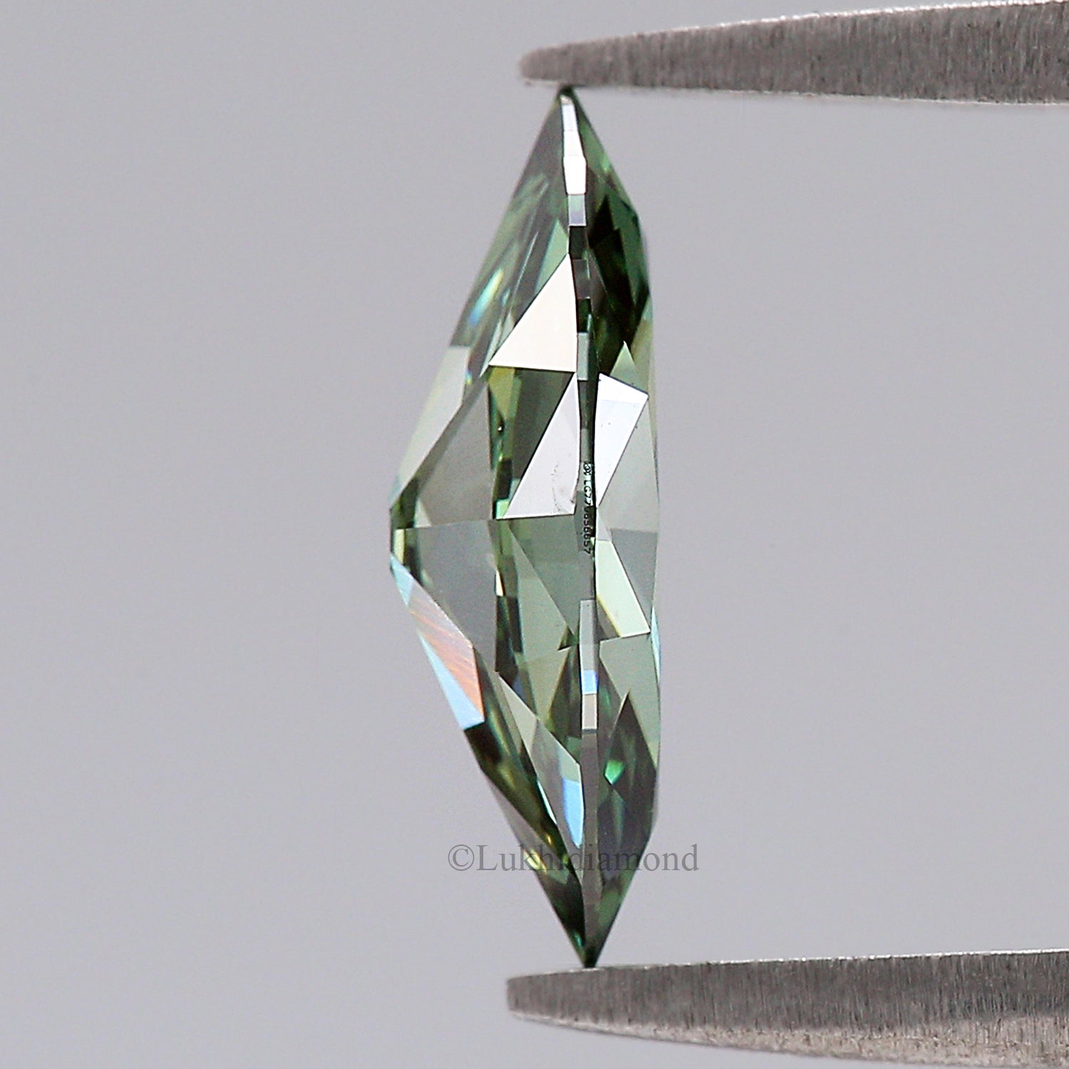 1.25 CT IGI Certified Marquise Brilliant Cut Diamond Fancy Vivid Green Color VS1 Clarity Lab Grown Diamond Lab Created CVD Diamond L3583