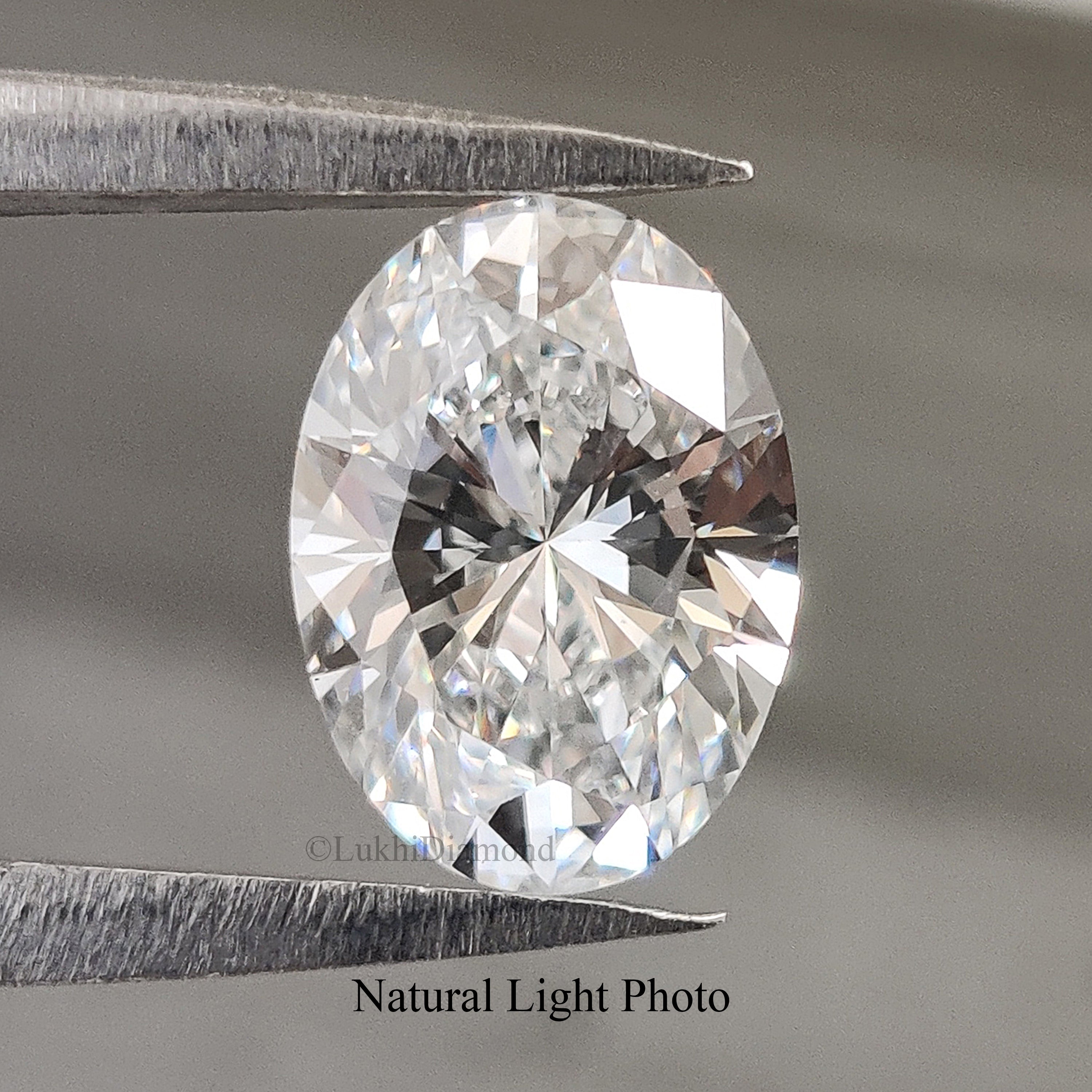 IGI Certified 1 Ct, 1.5 Ct, 2 Ct, 2.5 Ct, 3 Ct Oval Brilliant Cut E/F Color VS Clarity Lab Grown CVD Diamond Lab Created Loose Diamond Q108