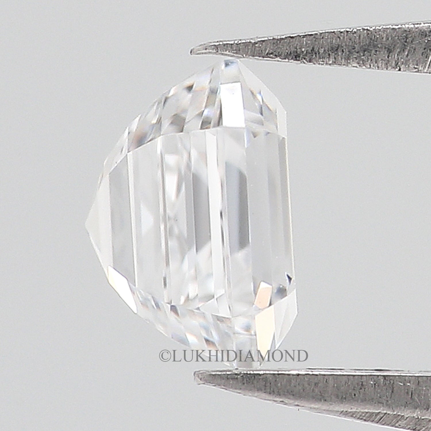 IGI Certified 1 Ct, 1.5 Ct, 2 Ct, 2.5 Ct, 3 Ct Asscher Brilliant Cut Lab Grown Diamond Lab Created Loose Diamond for Engagement Ring Q114