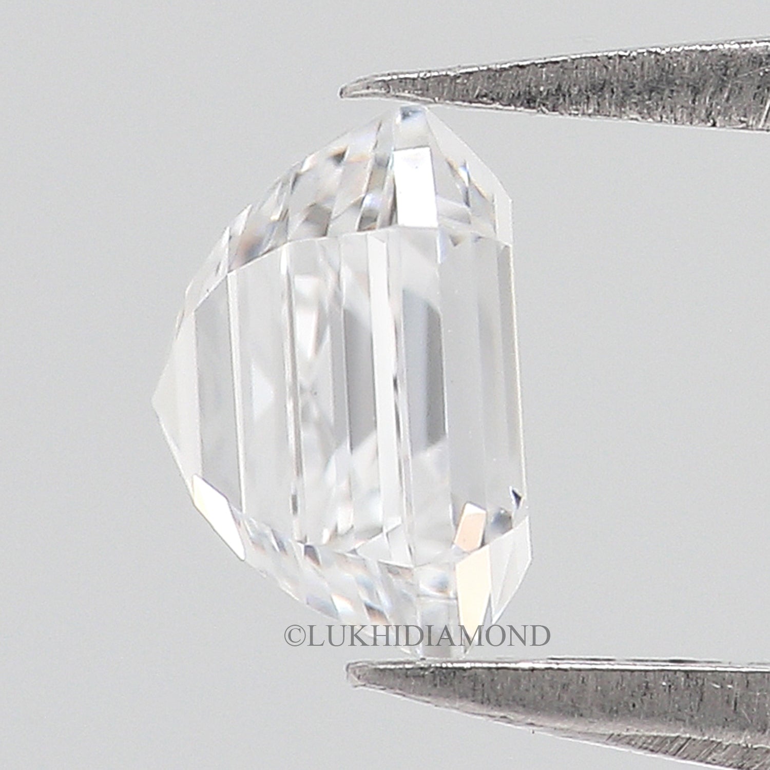 IGI Certified 1 Ct, 1.5 Ct, 2 Ct, 2.5 Ct, 3 Ct Asscher Brilliant Cut E/F Color VS Clarity Lab Grown Diamond Lab Created Loose Diamond Q114