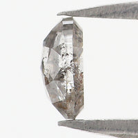 Natural Loose Oval Diamond, Salt And Pepper Oval Diamond, Natural Loose Diamond, Oval Rose Cut Diamond, 0.37 CT Oval Shape Diamond L9666