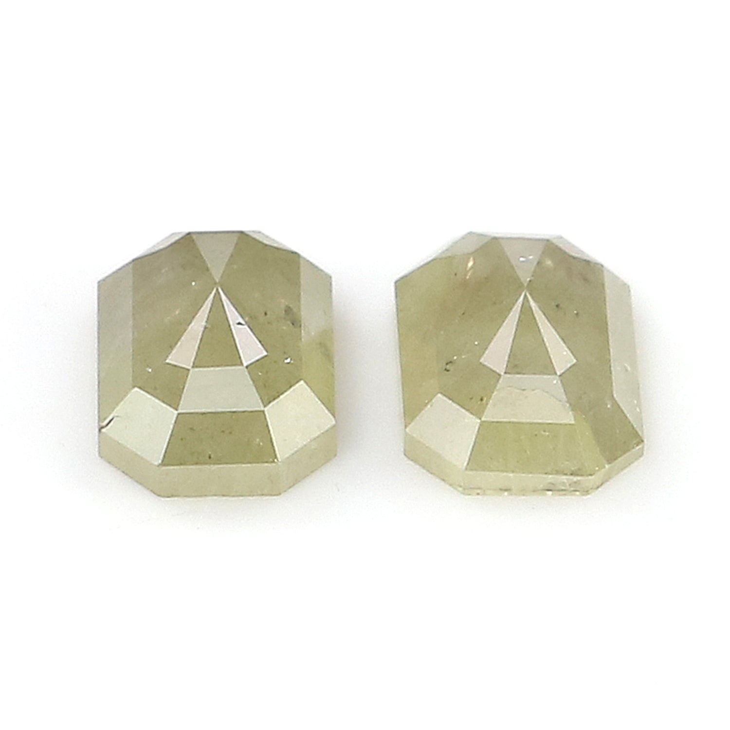 1.12 CT Natural Loose Emerald Pair Diamond Grey Color Diamond 6.40 MM Natural Loose Diamond Emerald Diamond Emerald Cut Pair Diamond KQ2720