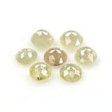 Natural Loose Round Diamond, Yellow Grey Rose Cut Diamond, Natural Loose Diamond, Round Rose Cut Diamond, 1.27 CT Round Shape Diamond KR2711