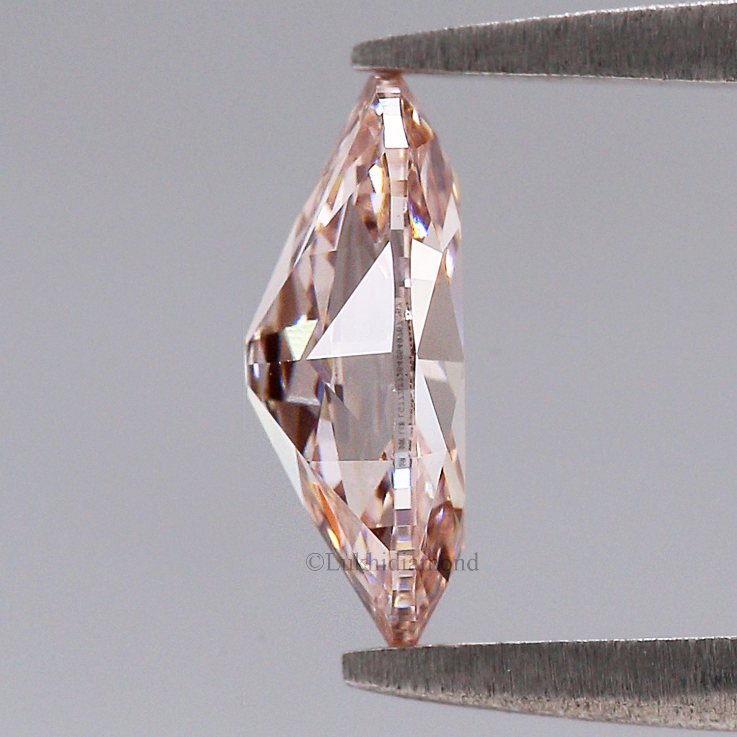 1.26 CT IGI Certified Oval Old European Cut Diamond Fancy Intense Pink Color VVS2 Clarity Lab Grown Diamond Lab Created CVD Diamond L3576