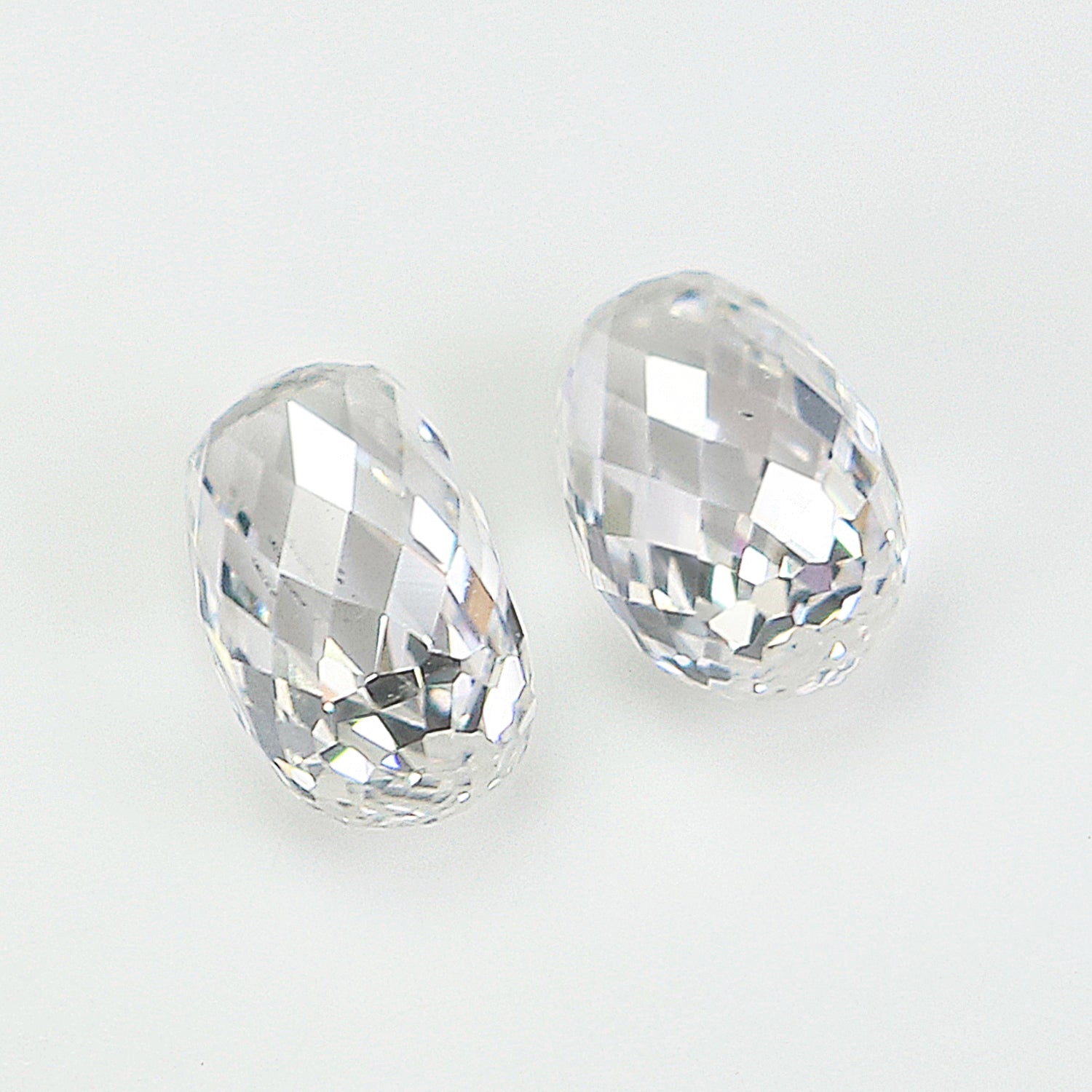 1.44 CT Lab Grown Briolette Cut White - F Color VS Clarity Diamond Lab Grown CVD Diamond Lab Created Diamond Drop Rose Cut Diamond L3303